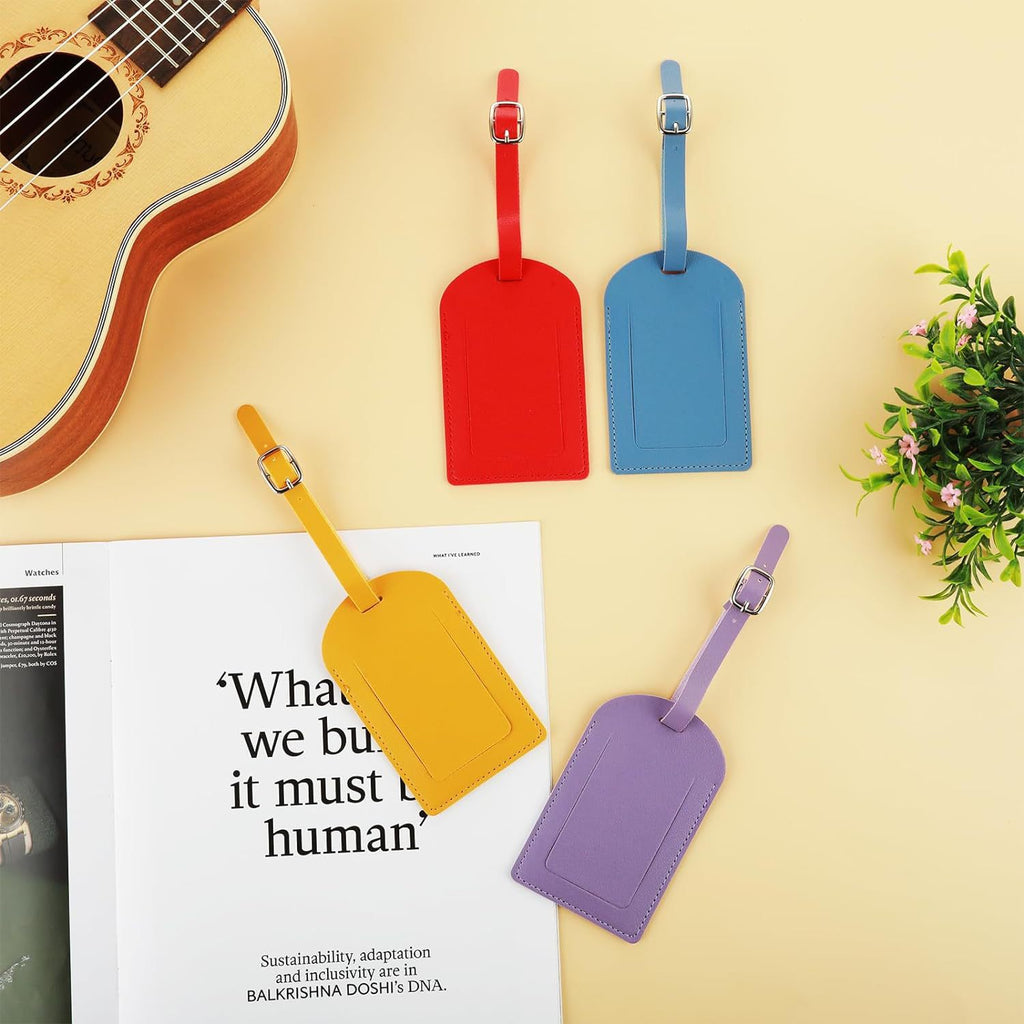 Custom Leather Luggage Tag