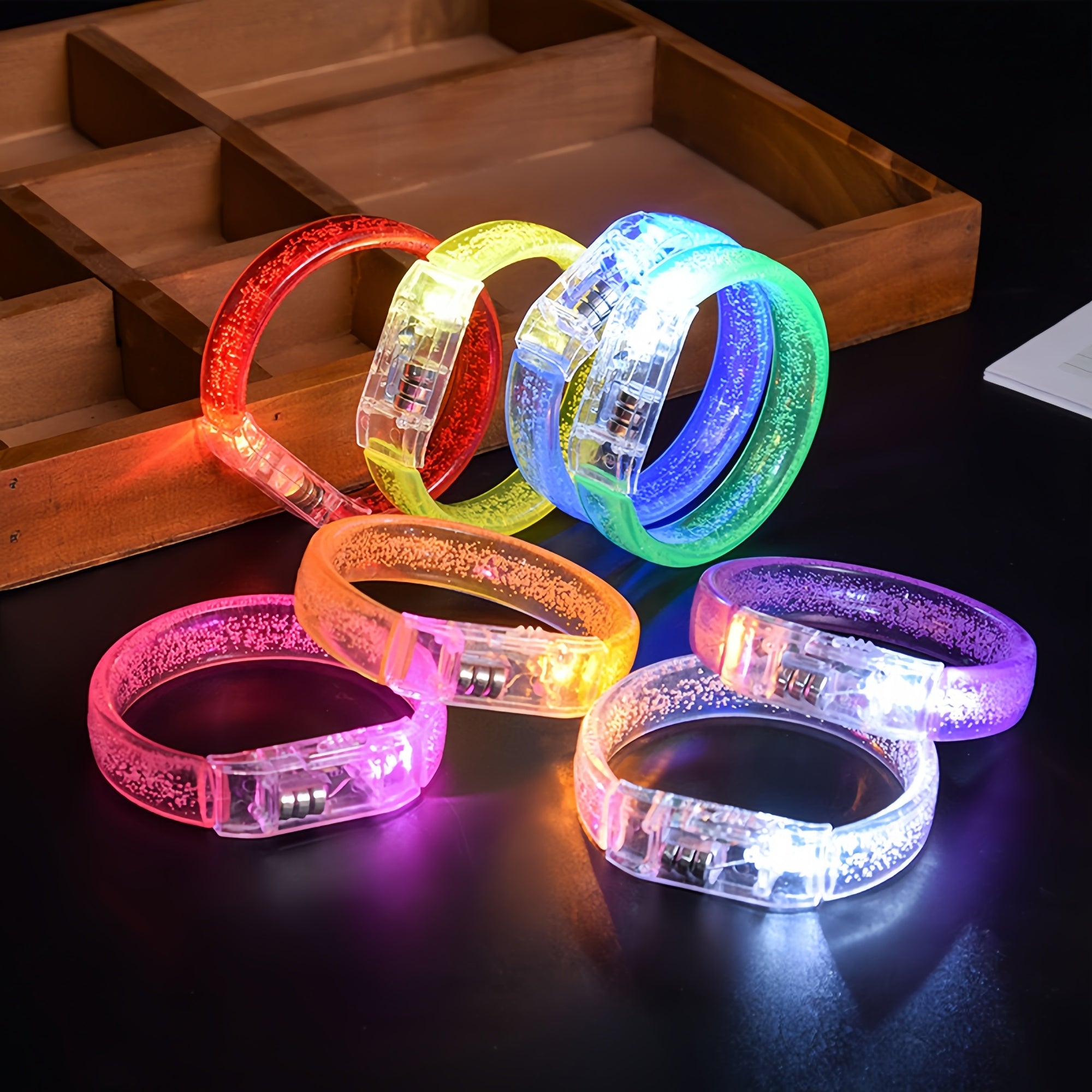 LED Flashing Fluorescent Wristband