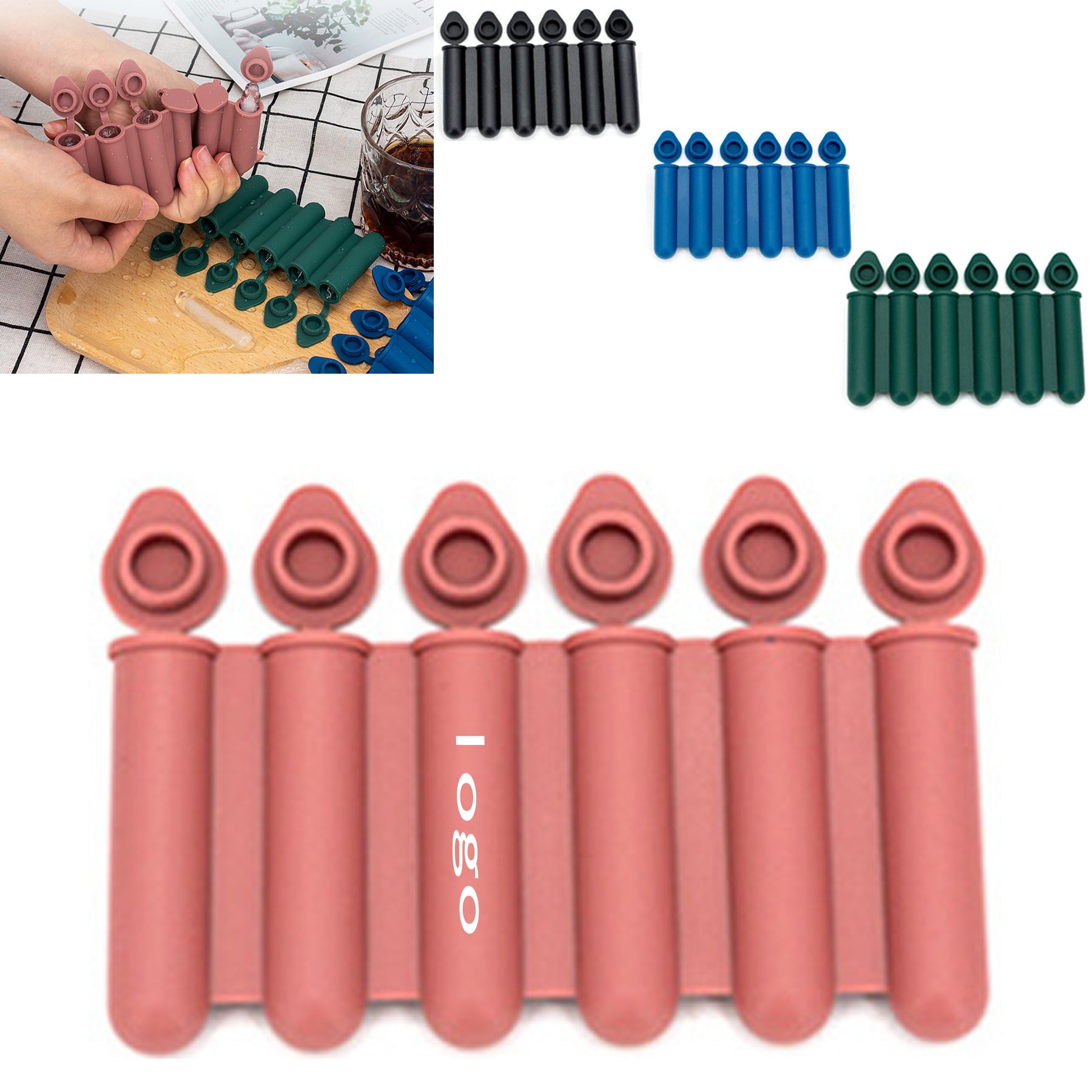 6-Slot Silicone Popsicle Maker