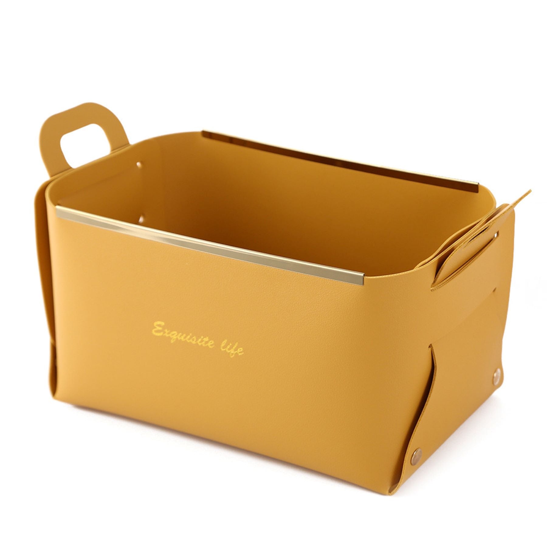 Desktop Leather Storage Box