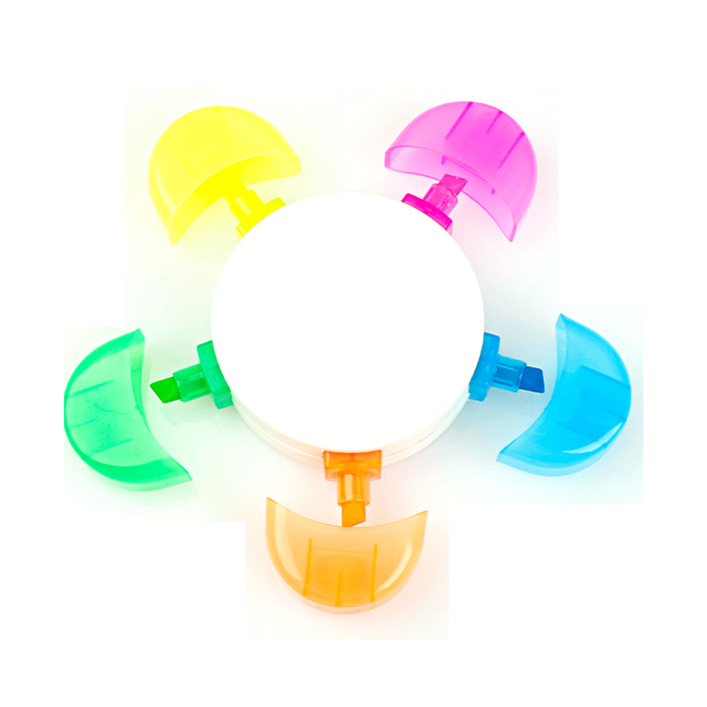 Five-Color Petal-Shaped Highlighter