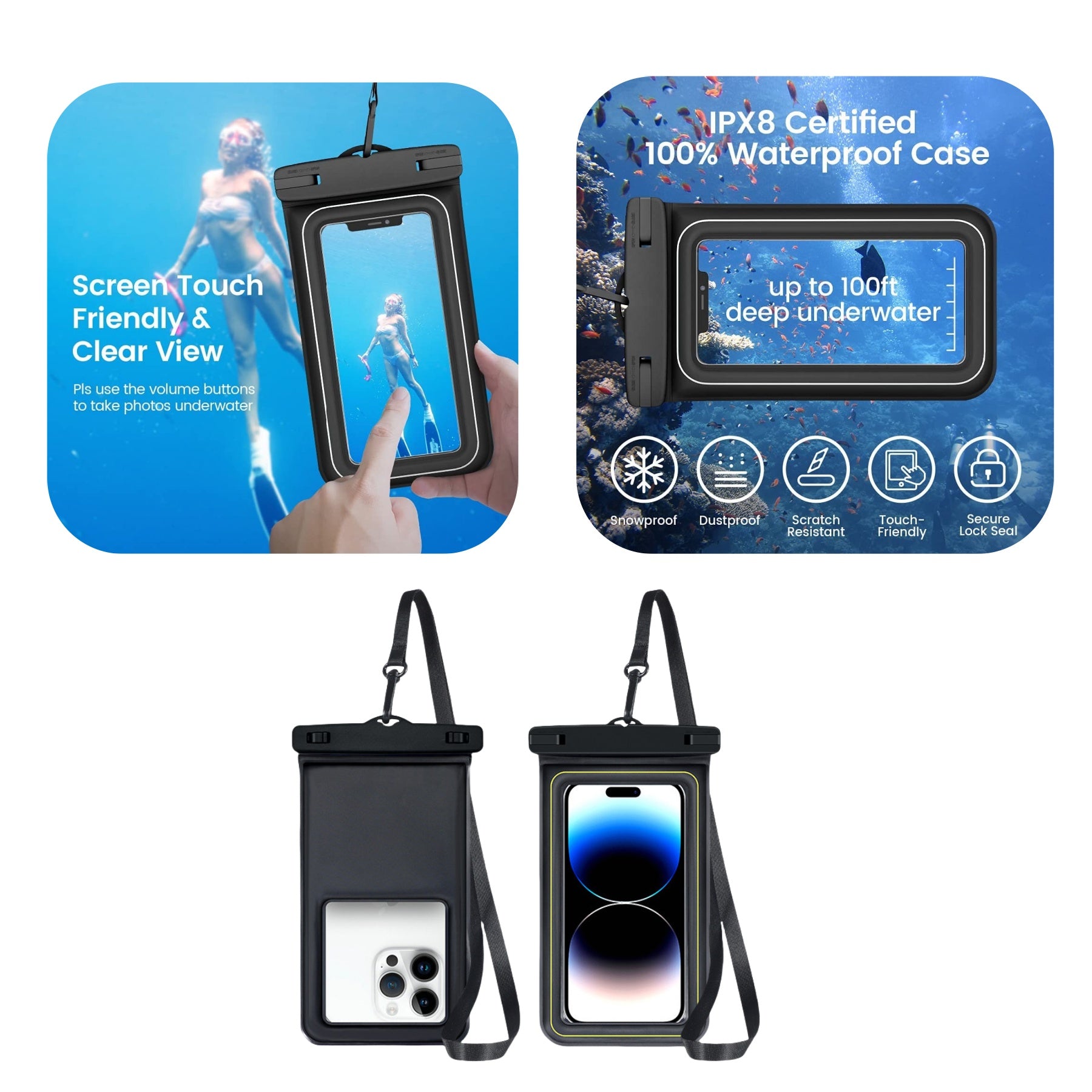 Sponge - floating Mobile Phone Waterproof Pouch
