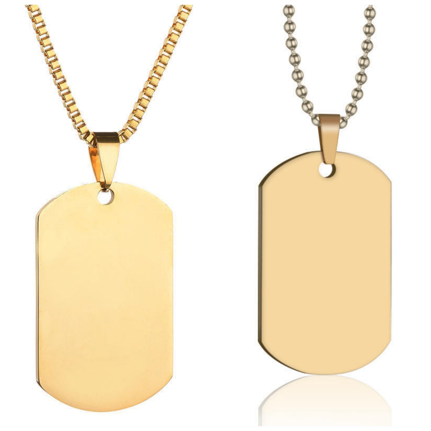 Personalized Military Tags Necklace