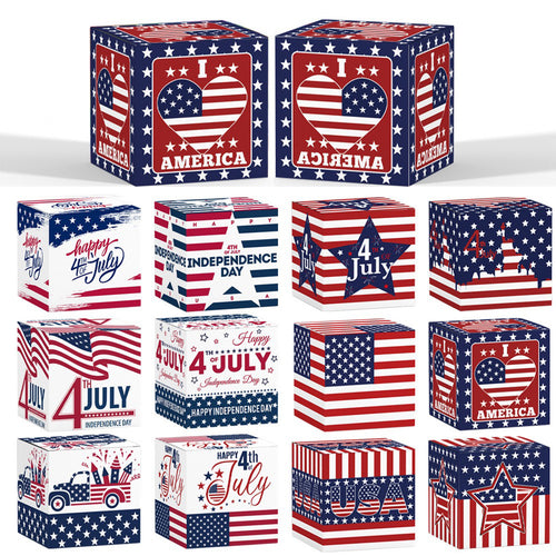American Independence Day Dimensional Paper Box
