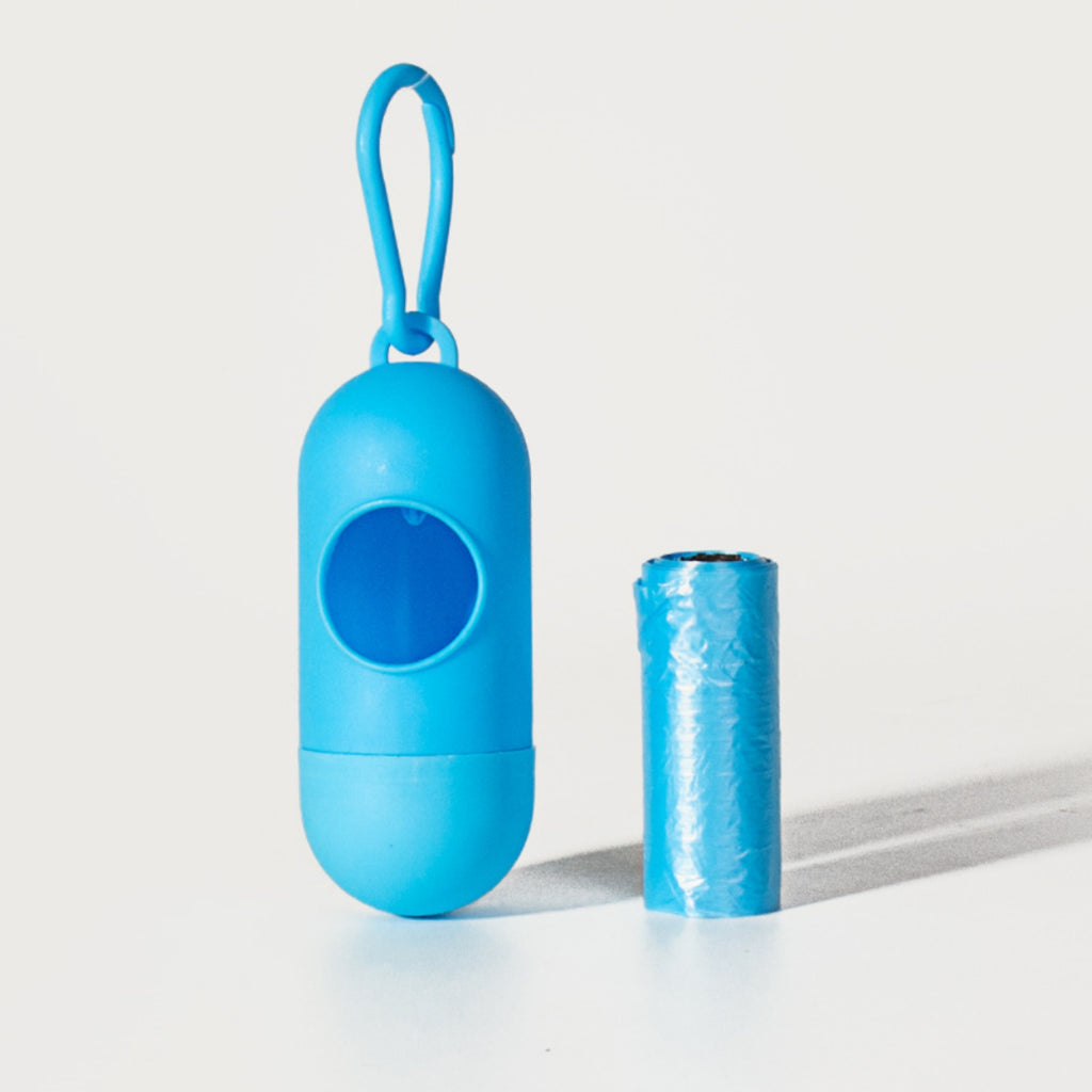 Pet Poop Bag Dispenser Portable Outdoor Dog Walks Leash Clip