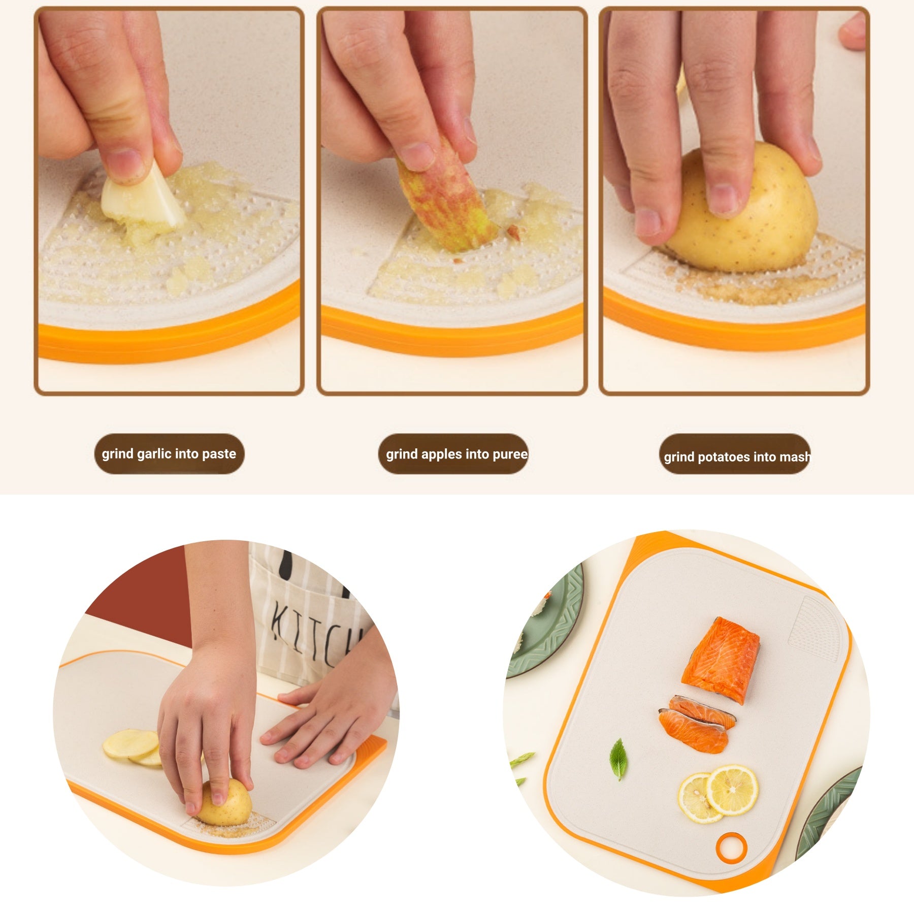 Double-sided Cutting Board Made Of Wheat Straw