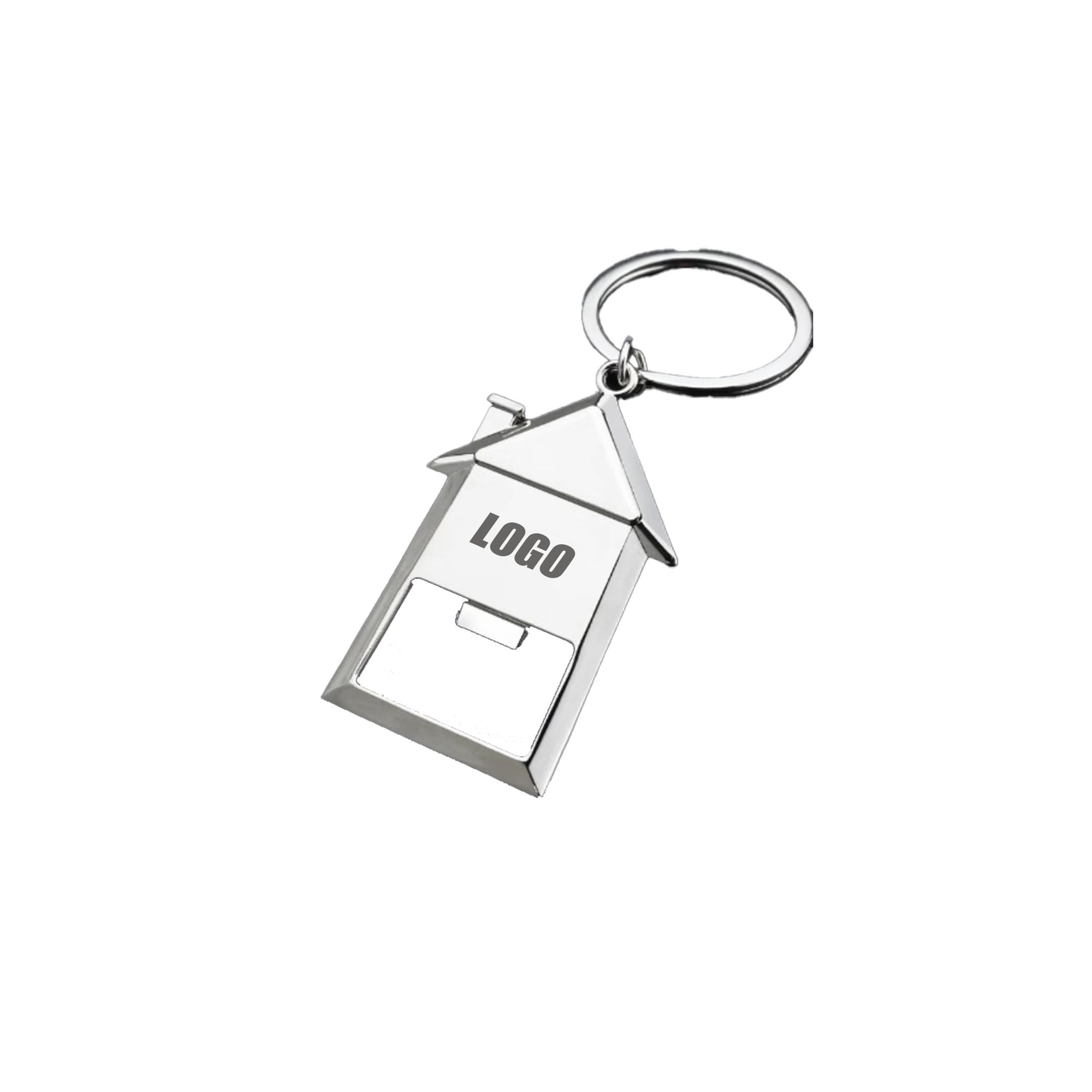 House Shape Keychain Bottle Opener