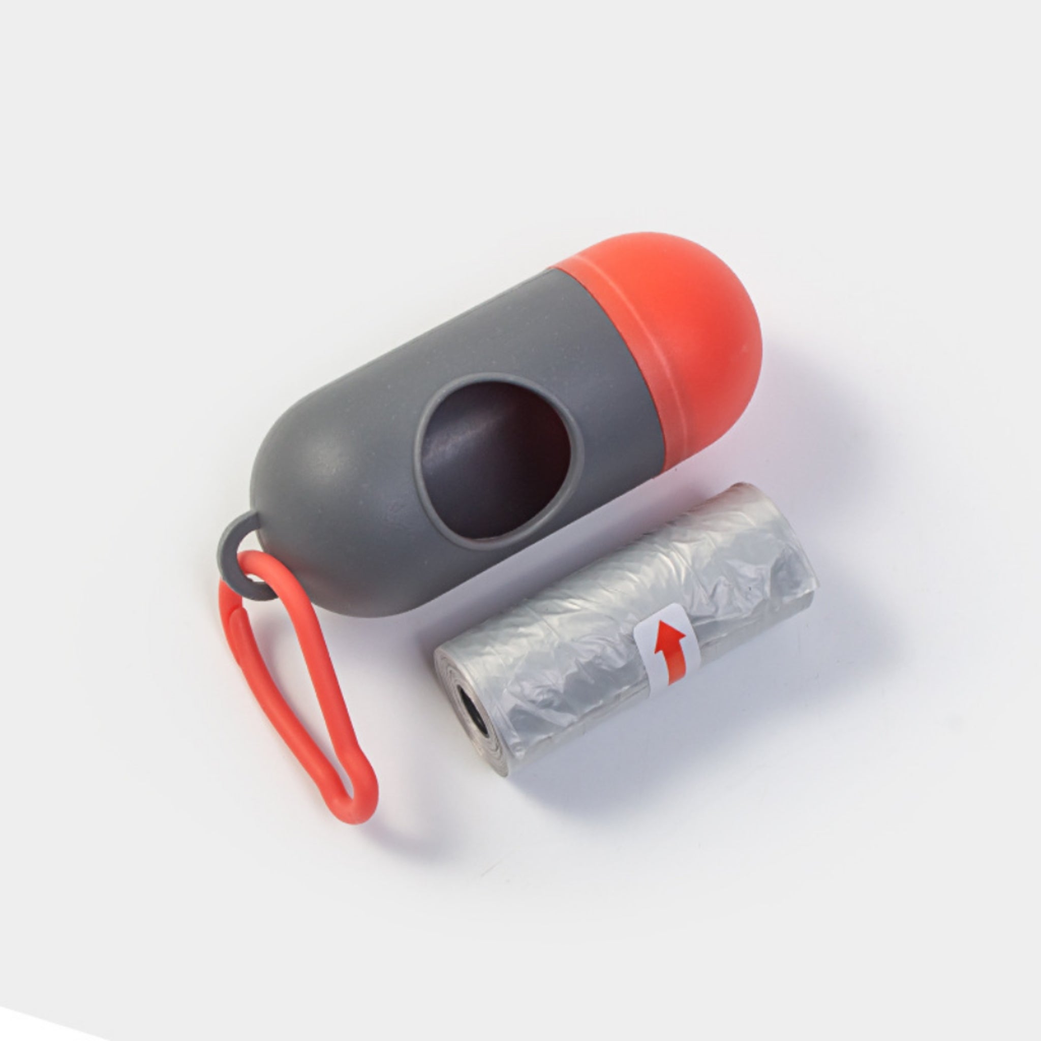 Pet Poop Bag Dispenser Portable Outdoor Dog Walks Leash Clip