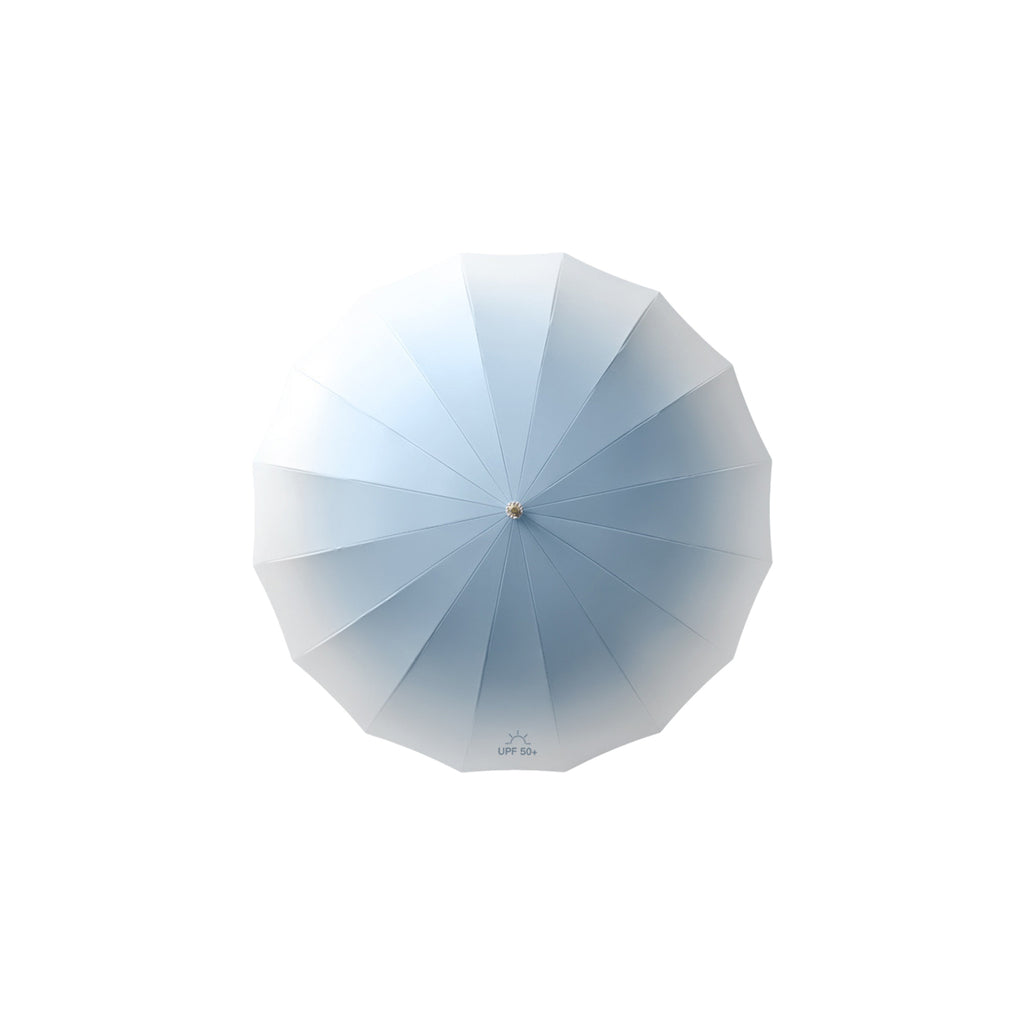16-Rib Gradient Straight-Shaft Umbrella