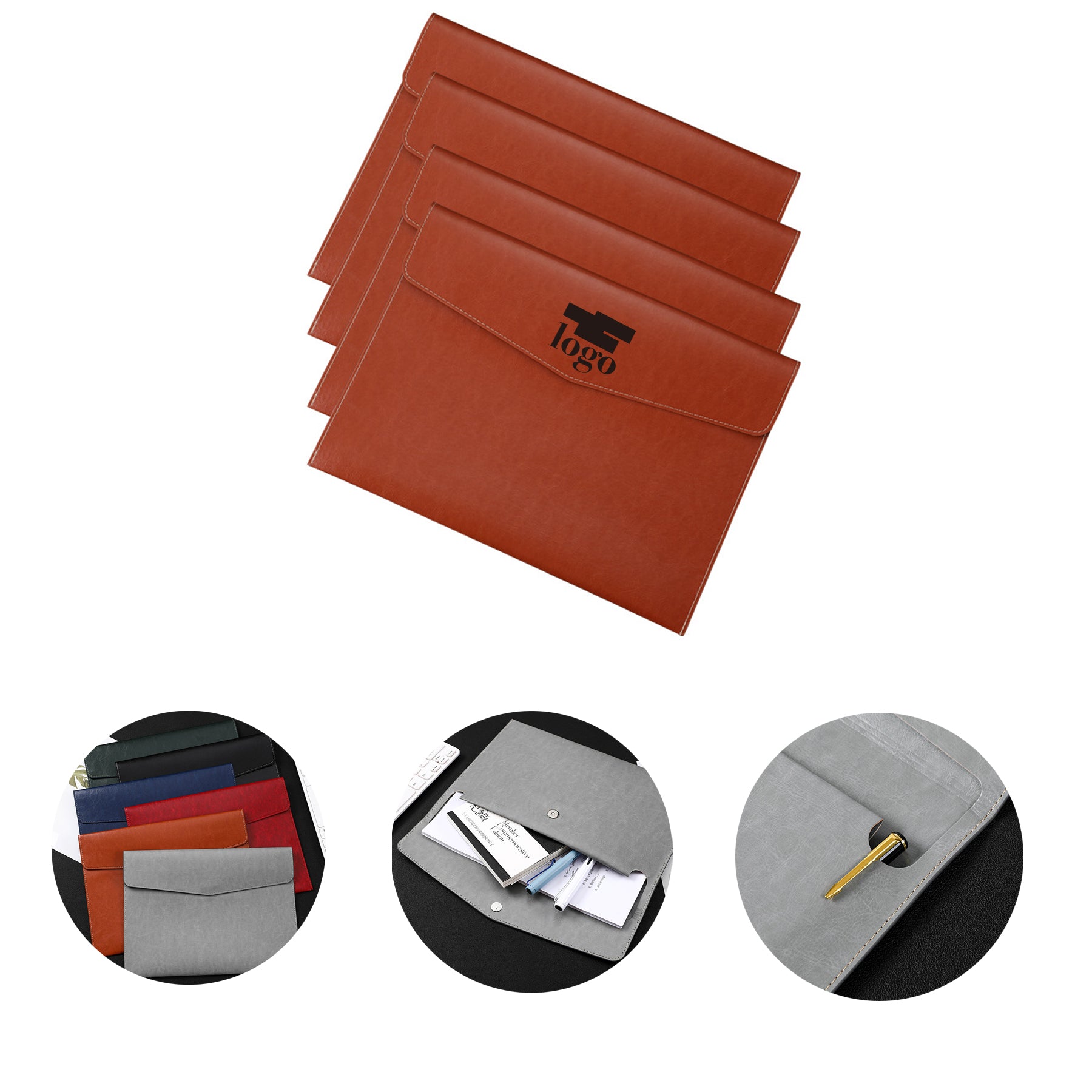 Business Office PU Leather Document Bag
