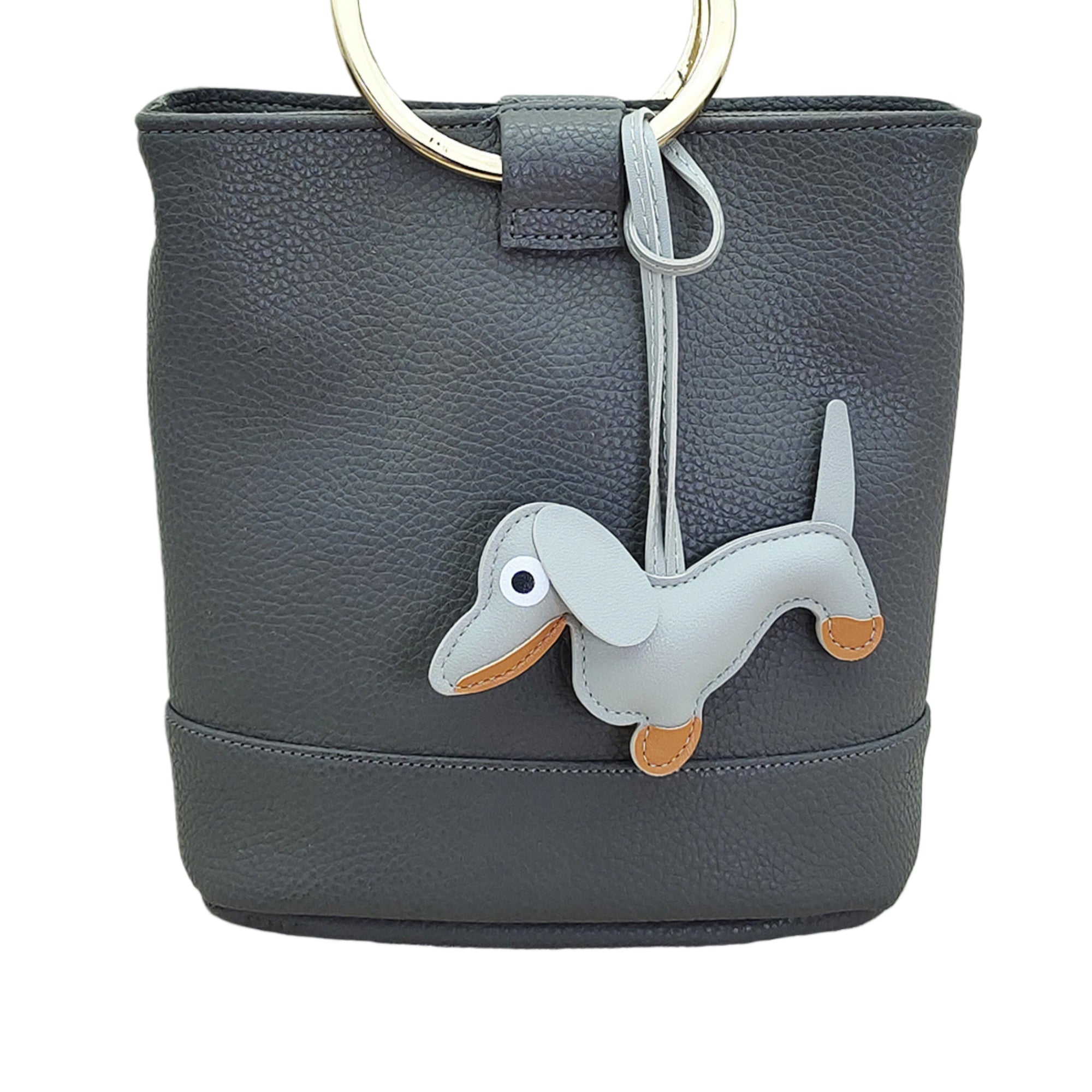 Cartoon Leather Puppy Bag Charm