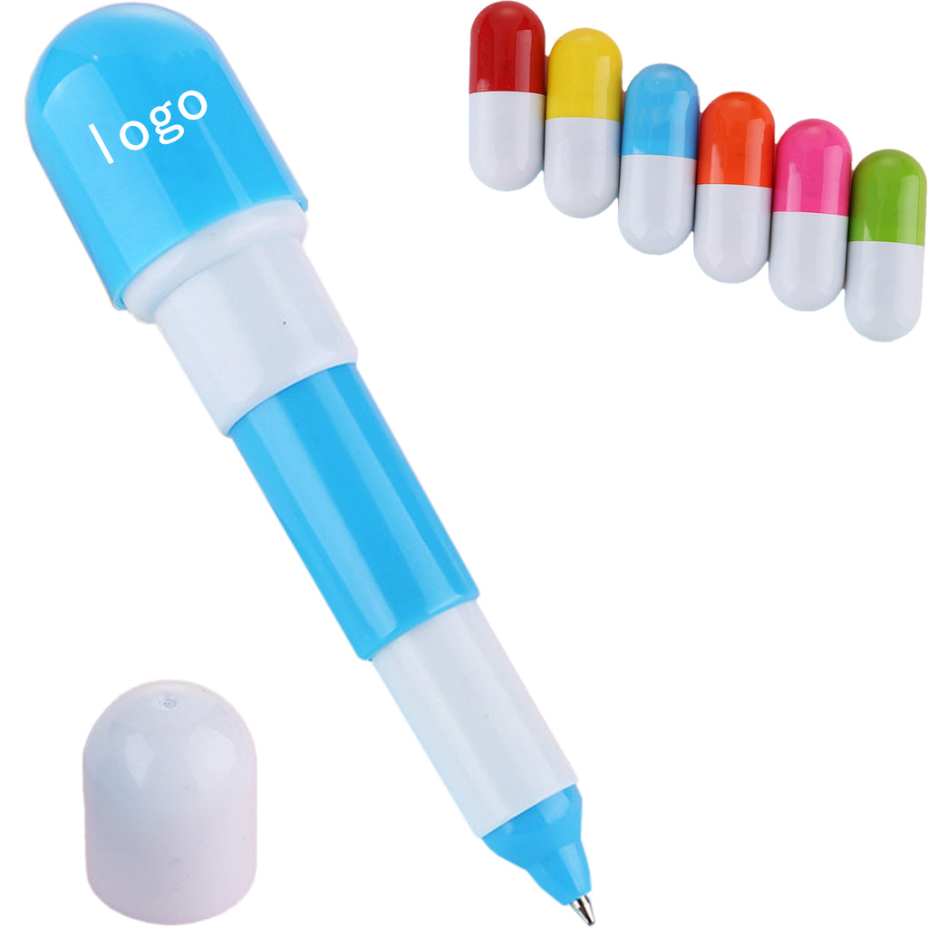 Mini Retractable Pill Ballpoint Pen