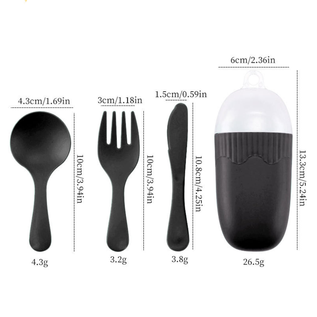 Kids’ Portable Plastic Cutlery Set
