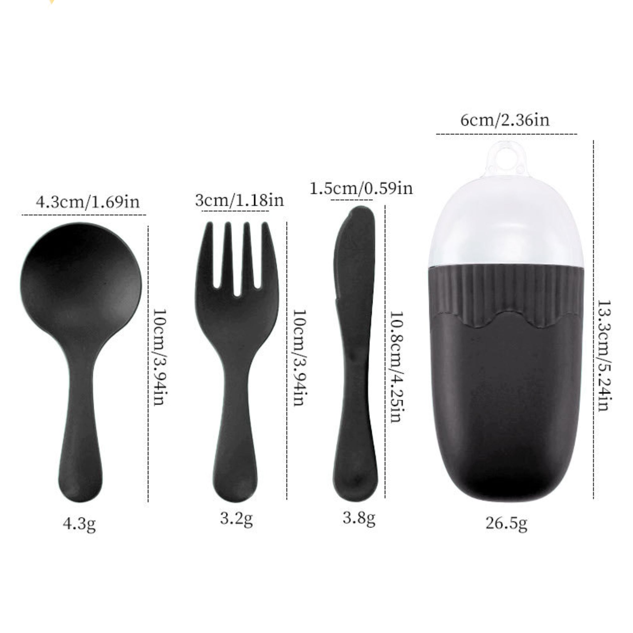 Kids’ Portable Plastic Cutlery Set