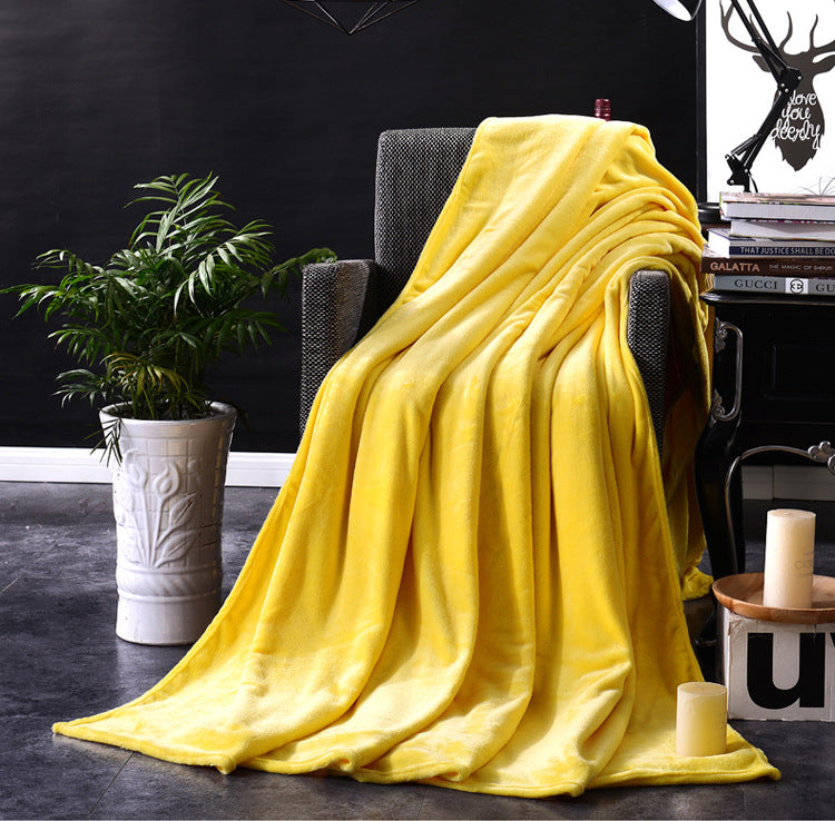 47" x 78" Super Soft Solid Flannel Blanket
