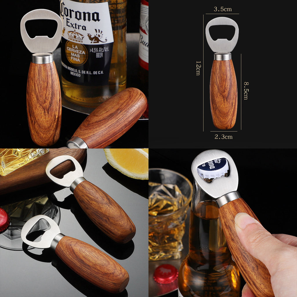 Bourbon-Style Yellow Rosewood Bottle Opener