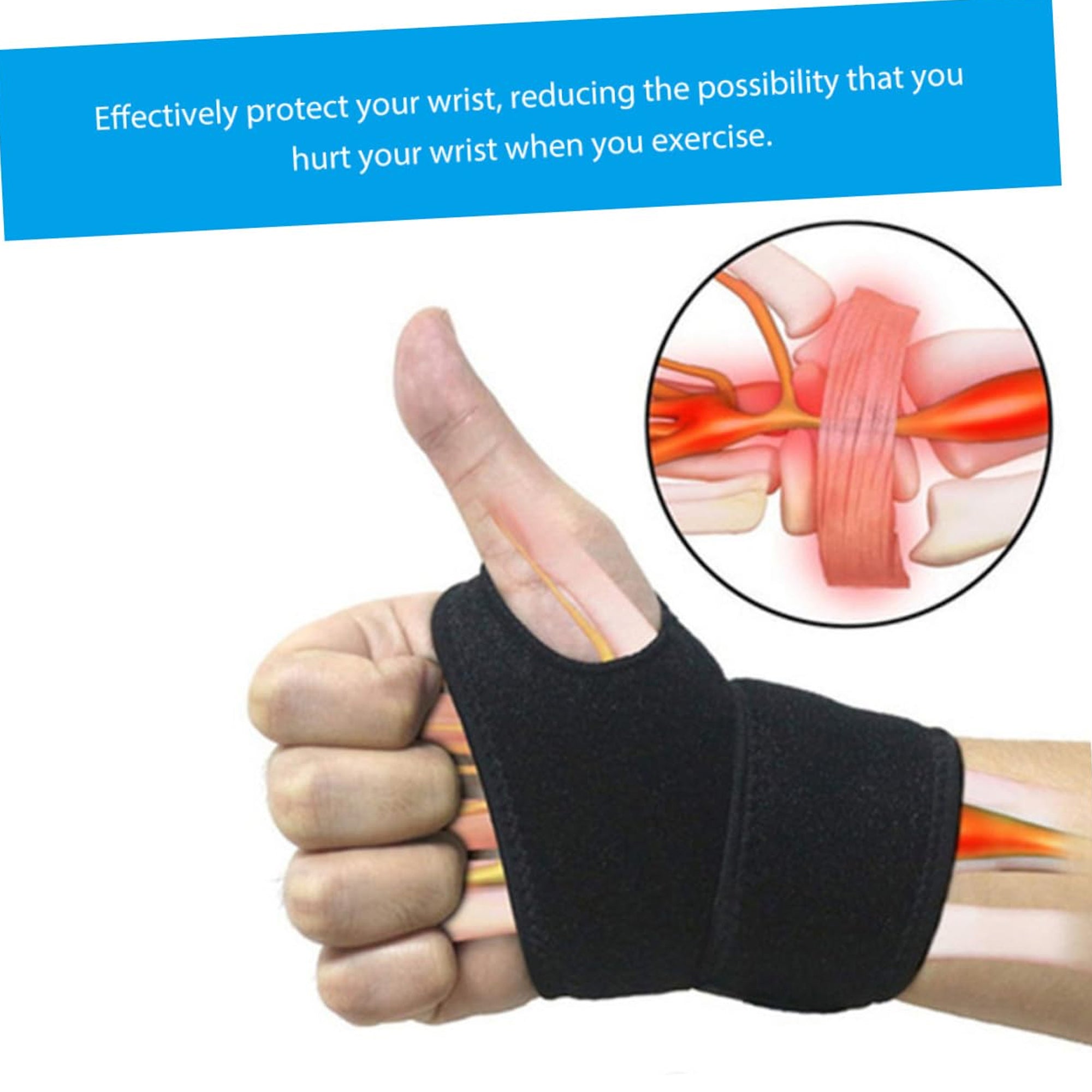 Wrist Compression Strap And Brace Sport