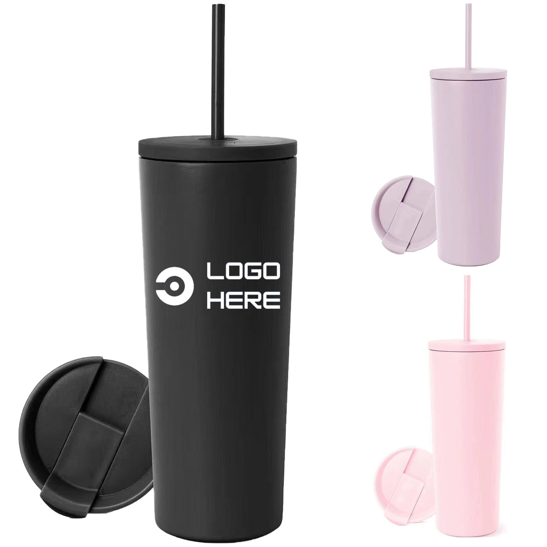 Stainless Steel Insulated Straw Tumbler