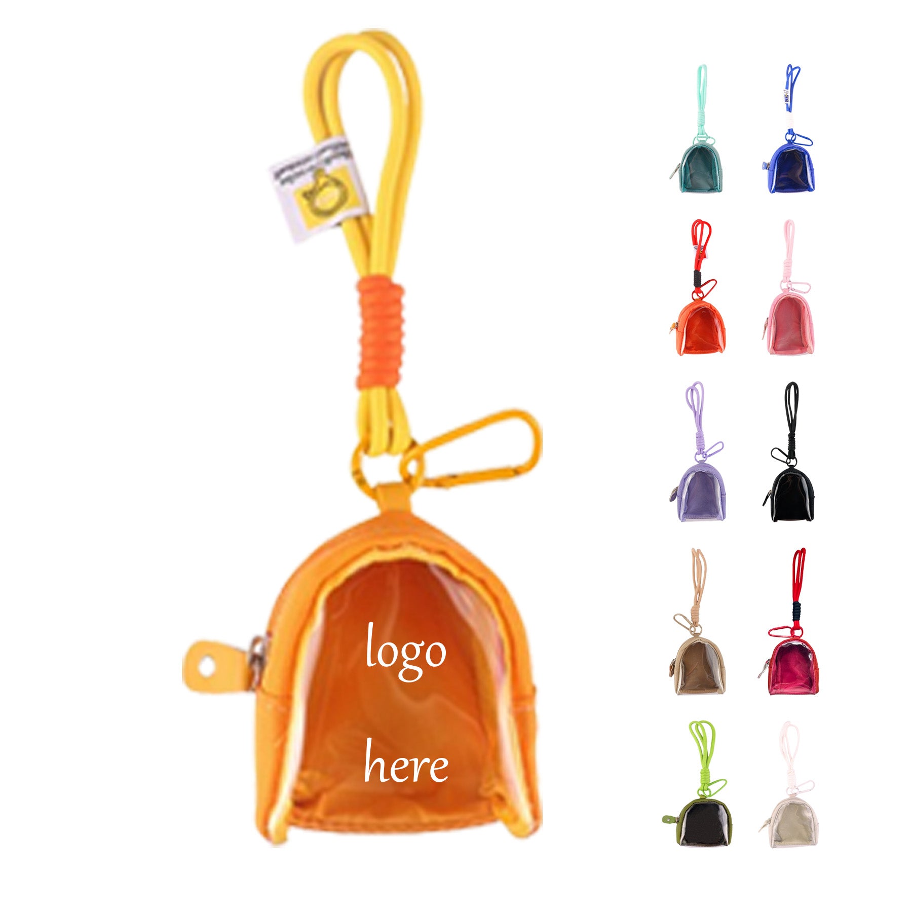 Zippered Toy Bag with Lanyard