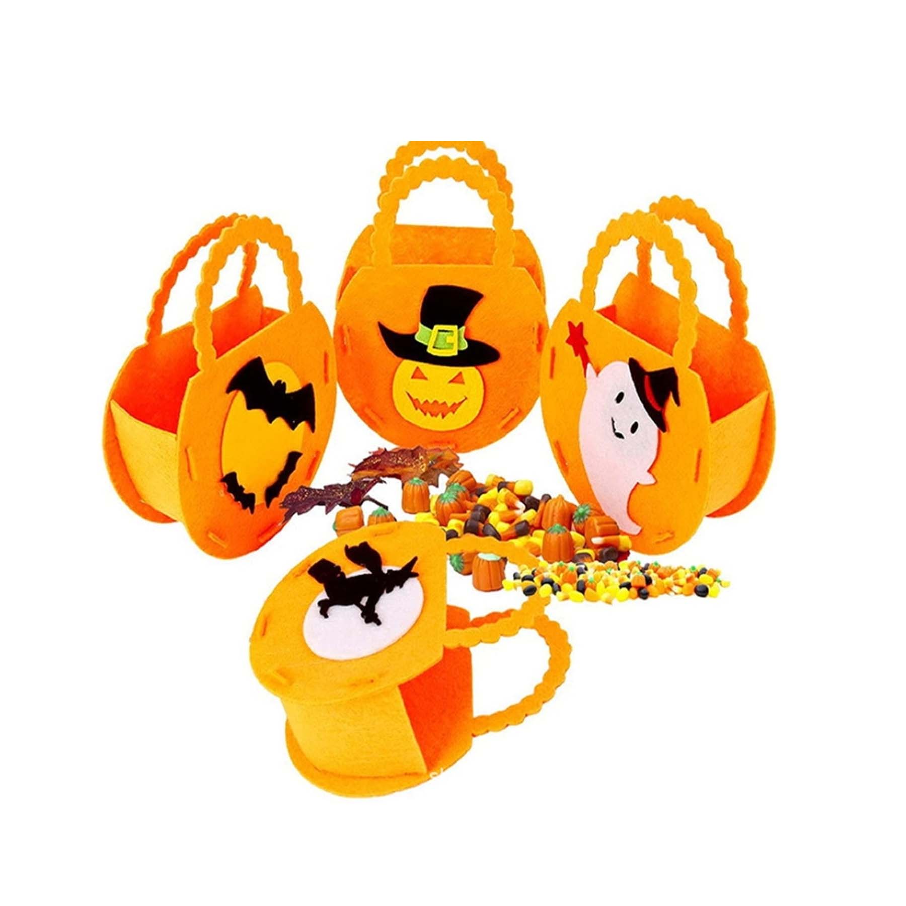 Halloween 3D Pumpkin Handheld Candy Bag