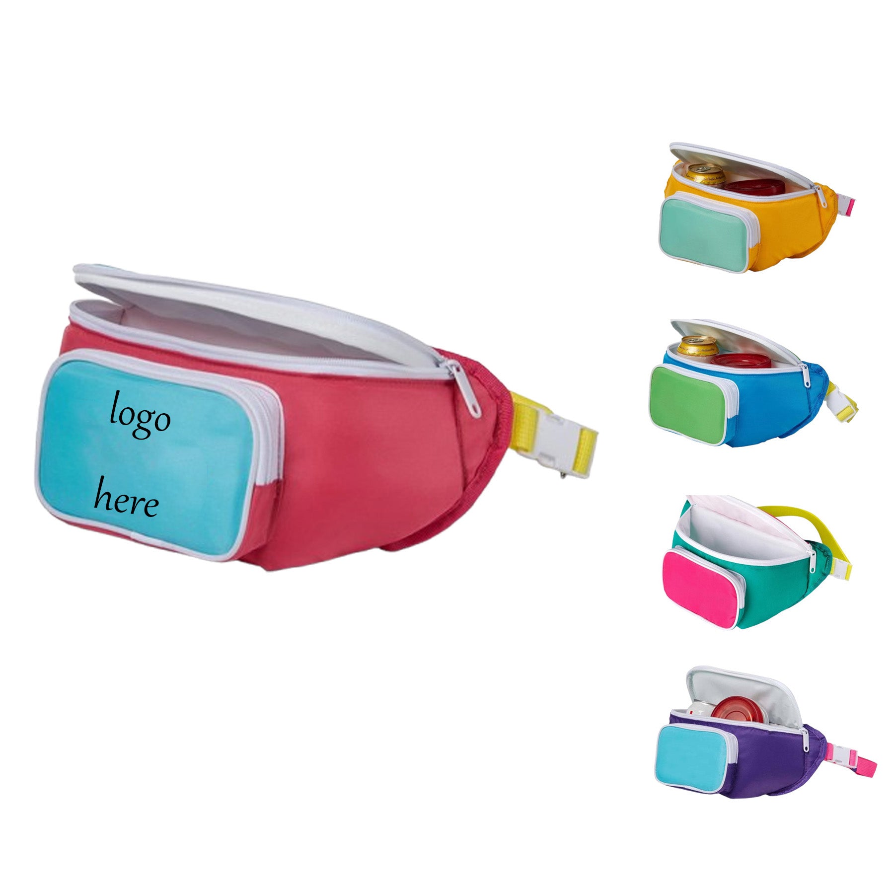 Zoned Insulated Fanny Pack With Zipper