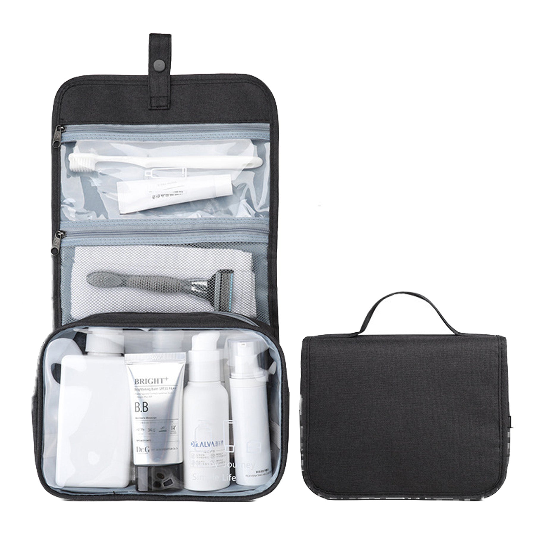 Portable Collapsible Waterproof Travel Toiletry Bag