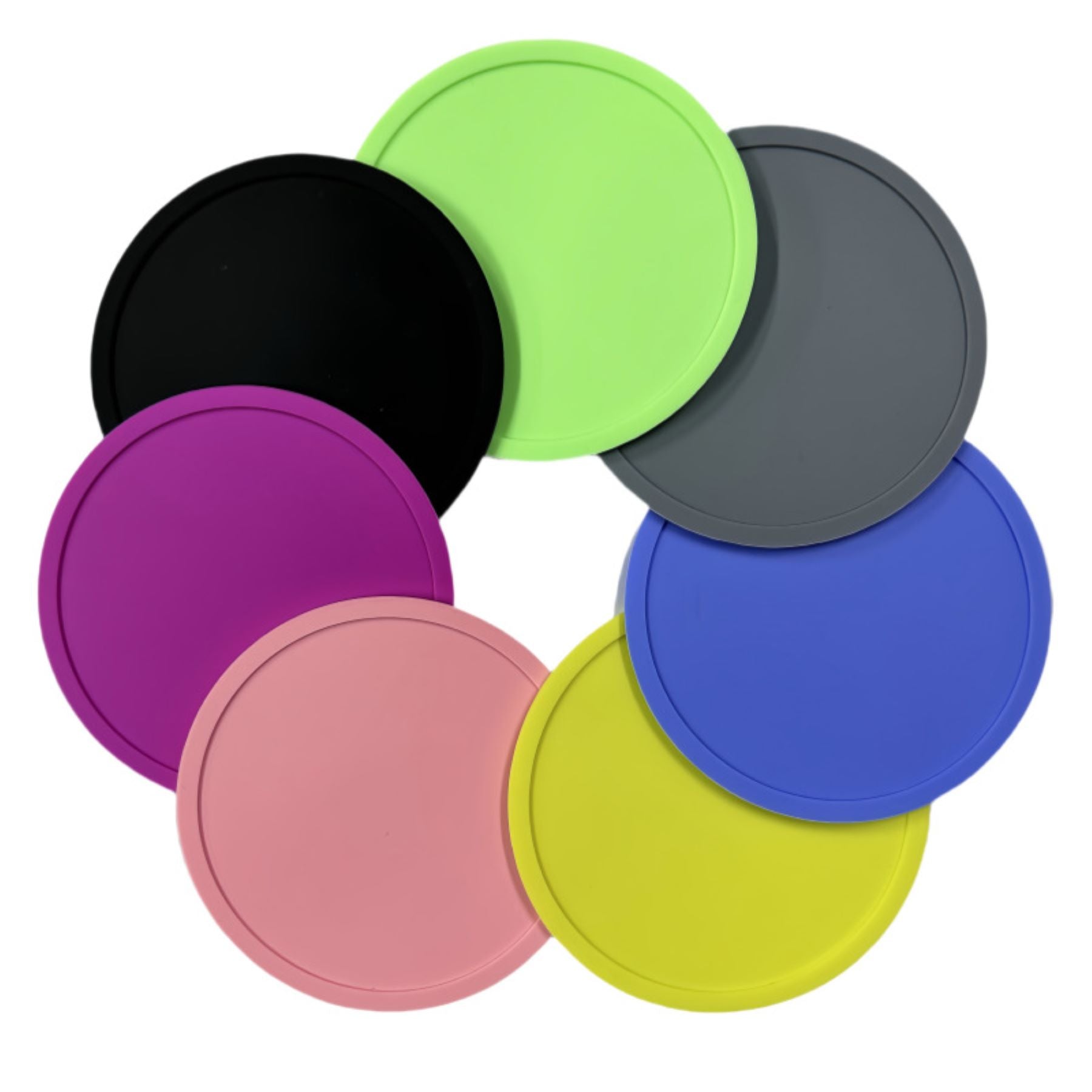 Round Soft Silicone Cup Mat