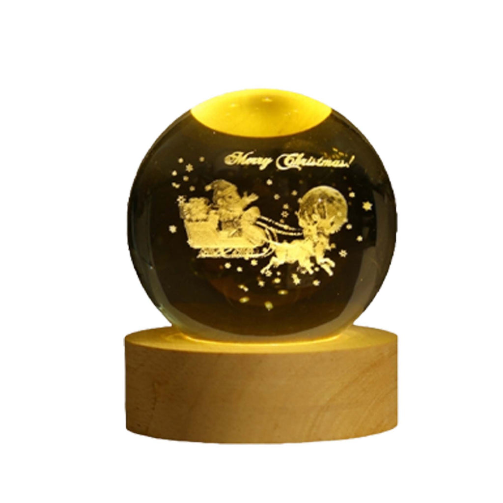 Christmas Decorative Crystal Ball With Base
