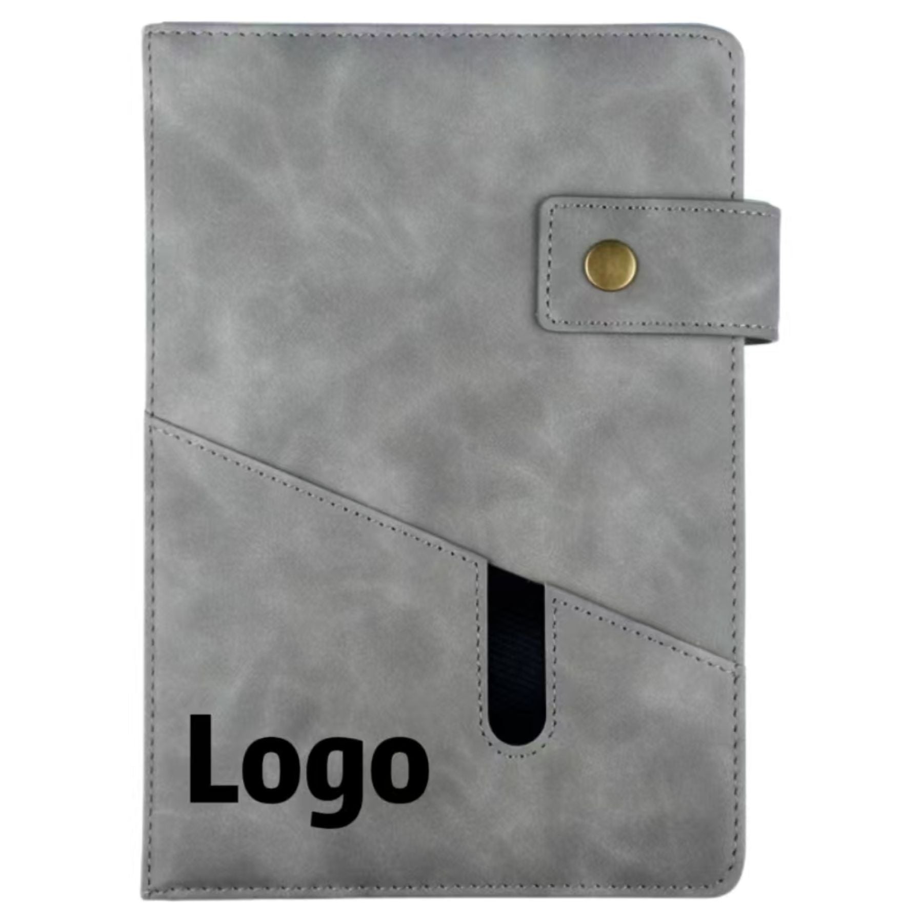 Buckled Imitation Leather Notebook
