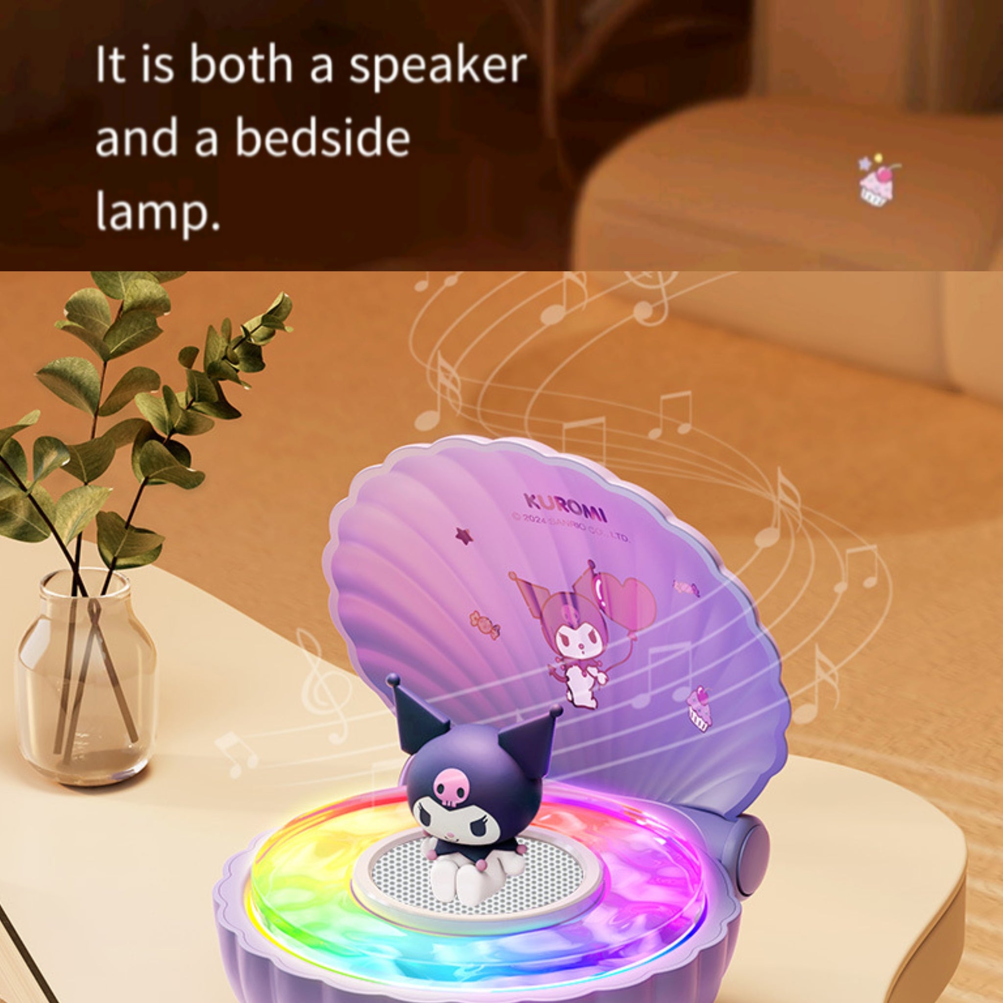 Sanrio Shell Speaker Night Light Bluetooth Cute Gift