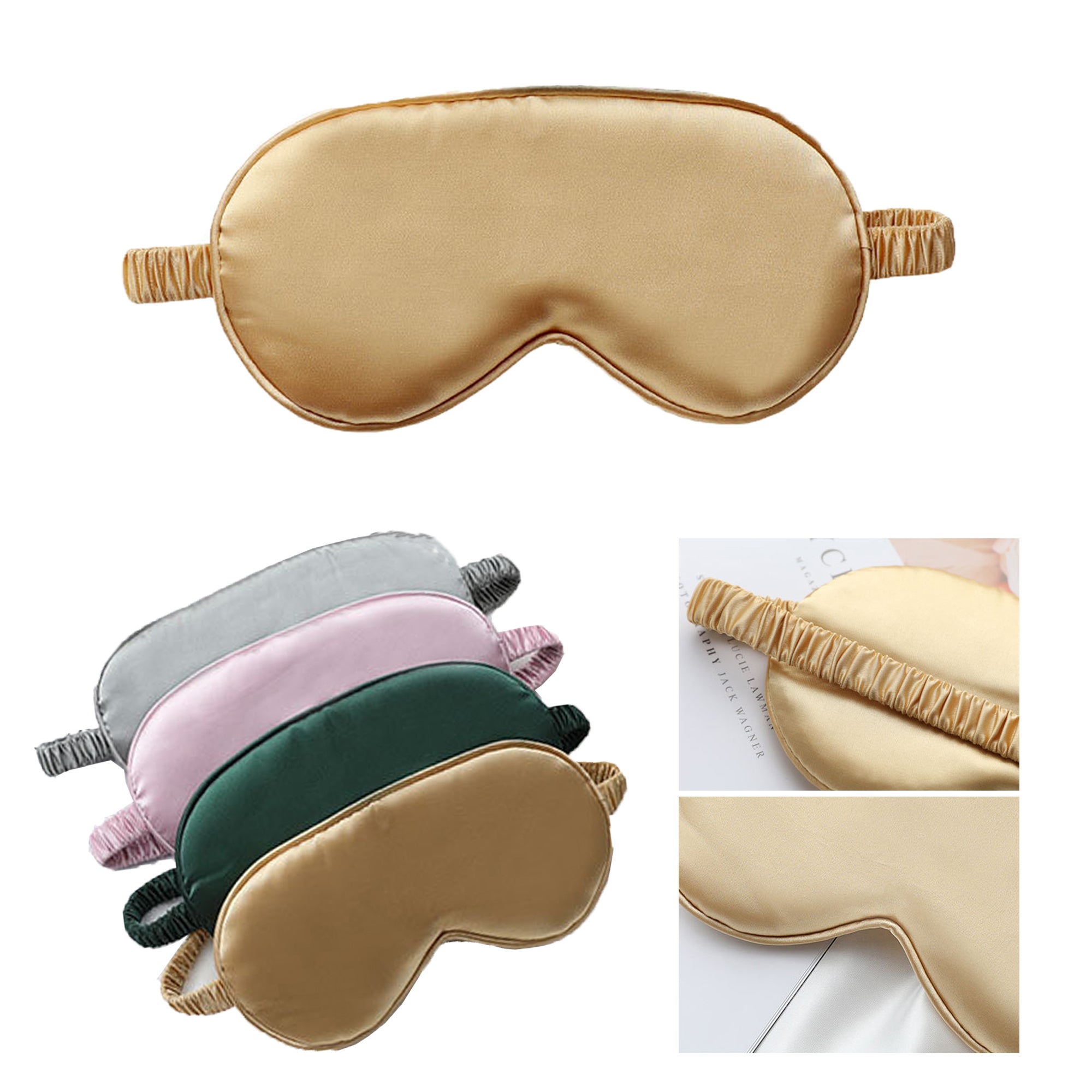 Silk Eye Mask With Elastic Strap