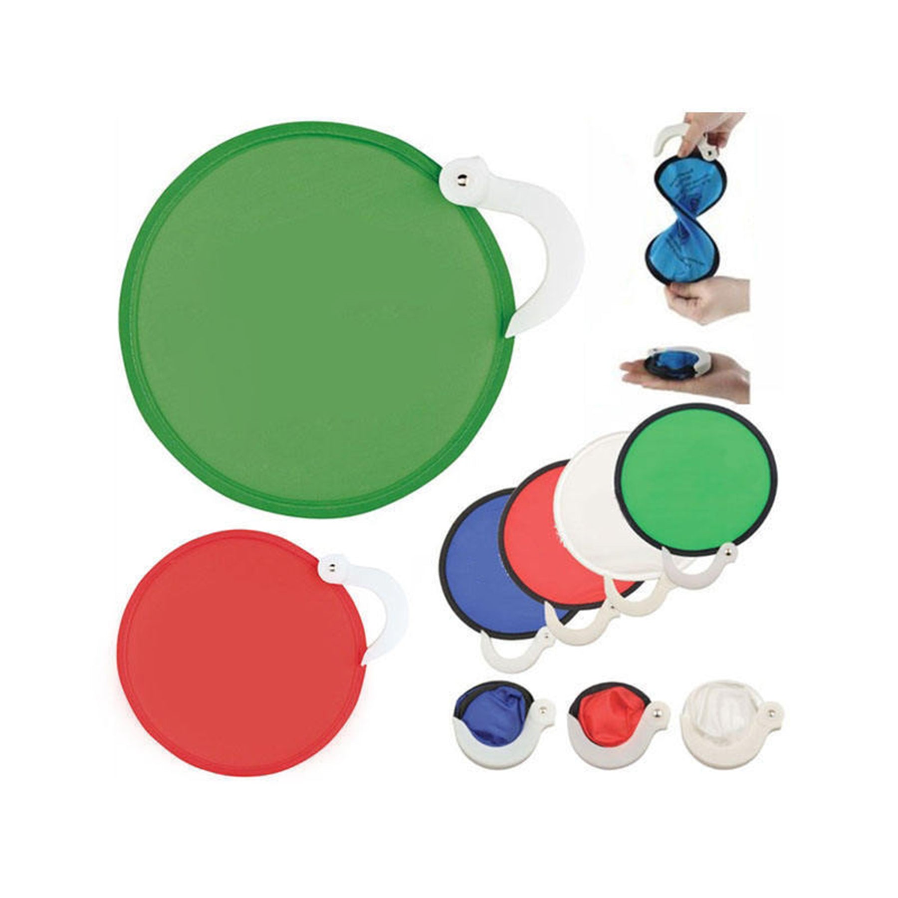 Customized Foldable Nylon Fan With Handle
