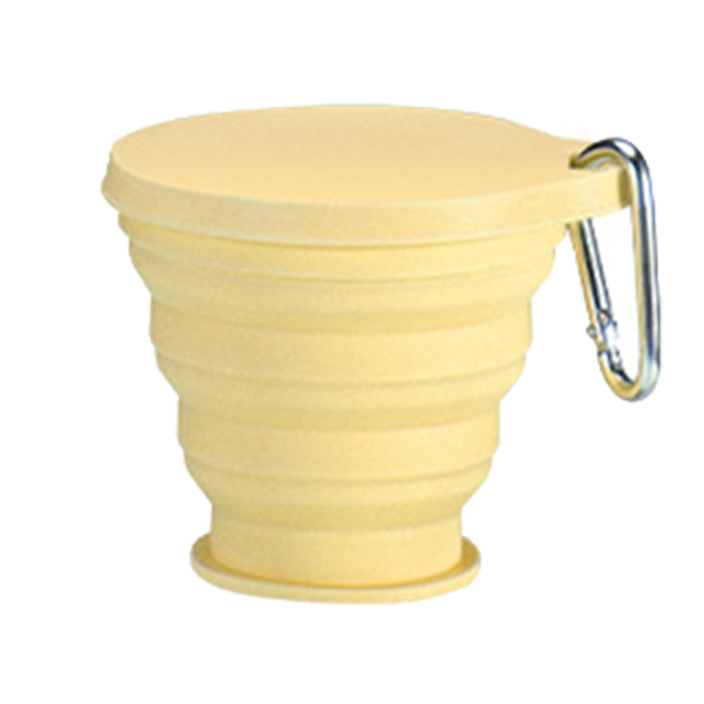 Silicone Collapsible Carabiner Cup with Lid