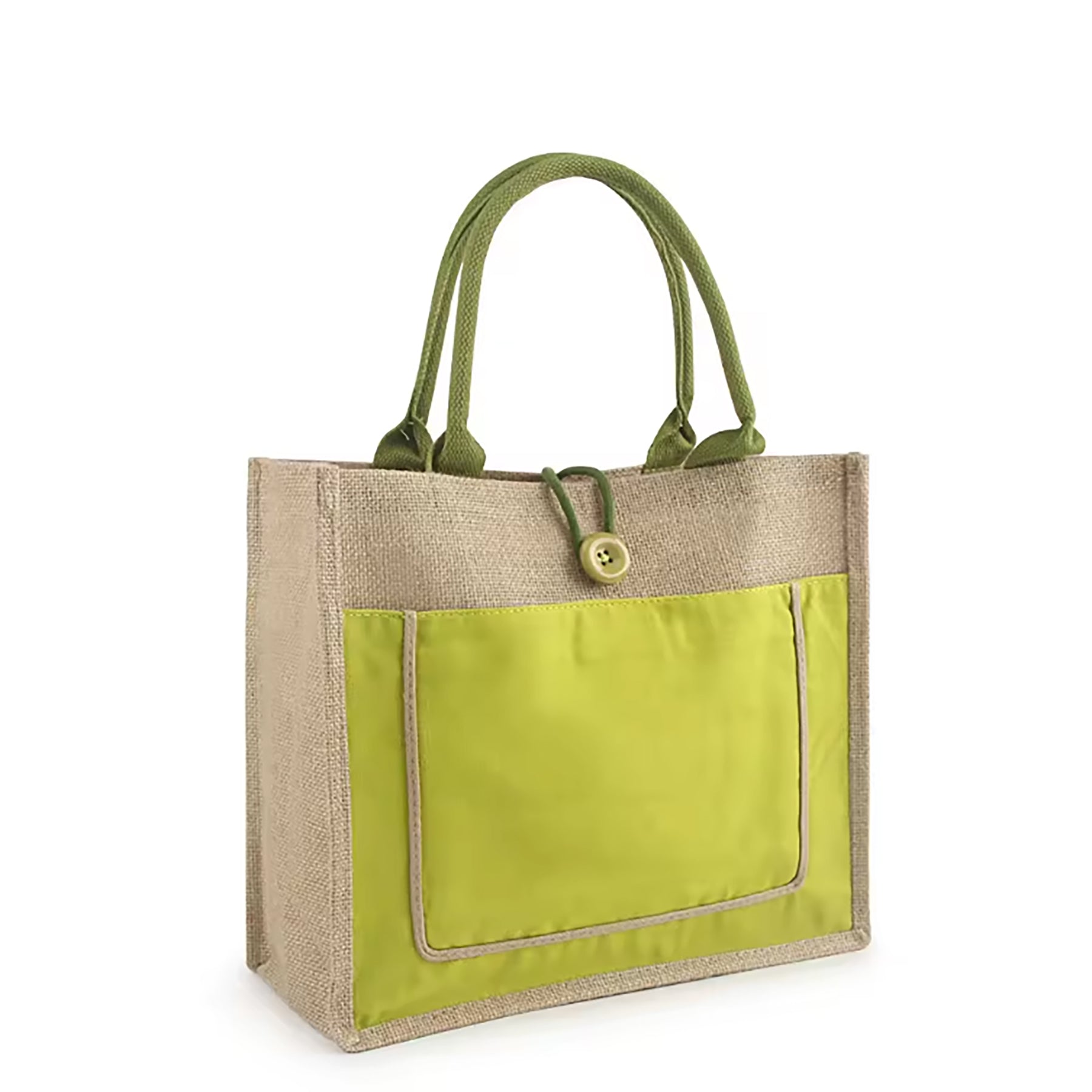 Natural Jute Burlap Tote Bag