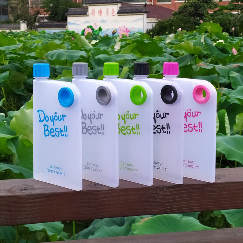 14 Oz A5 Book Shape Square Flat Water Bottle