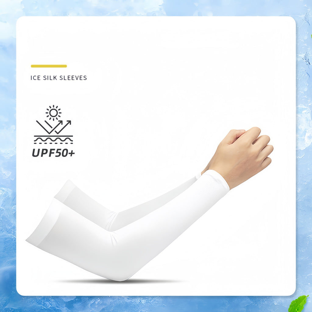 Cooling Ice Silk Arm Sleeves