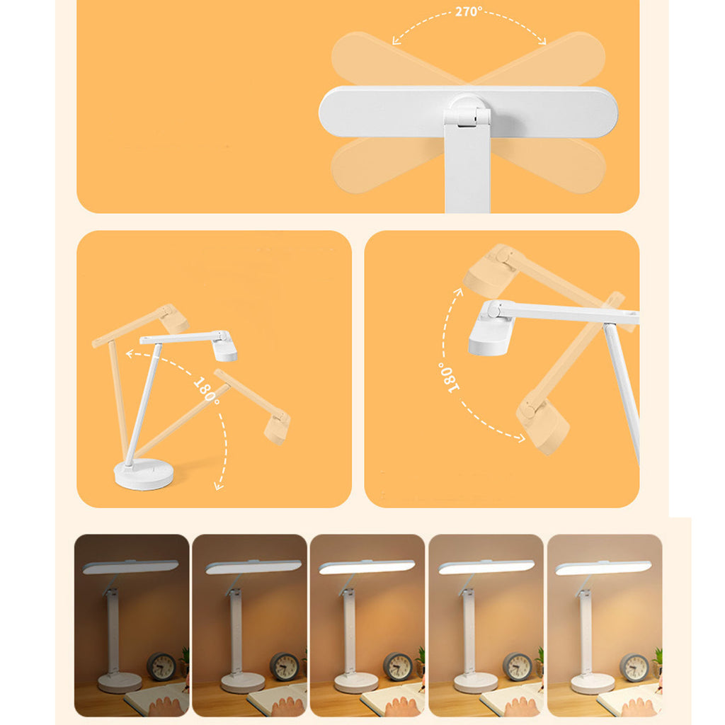 Foldable LED Desk Lamp with Pen Holder