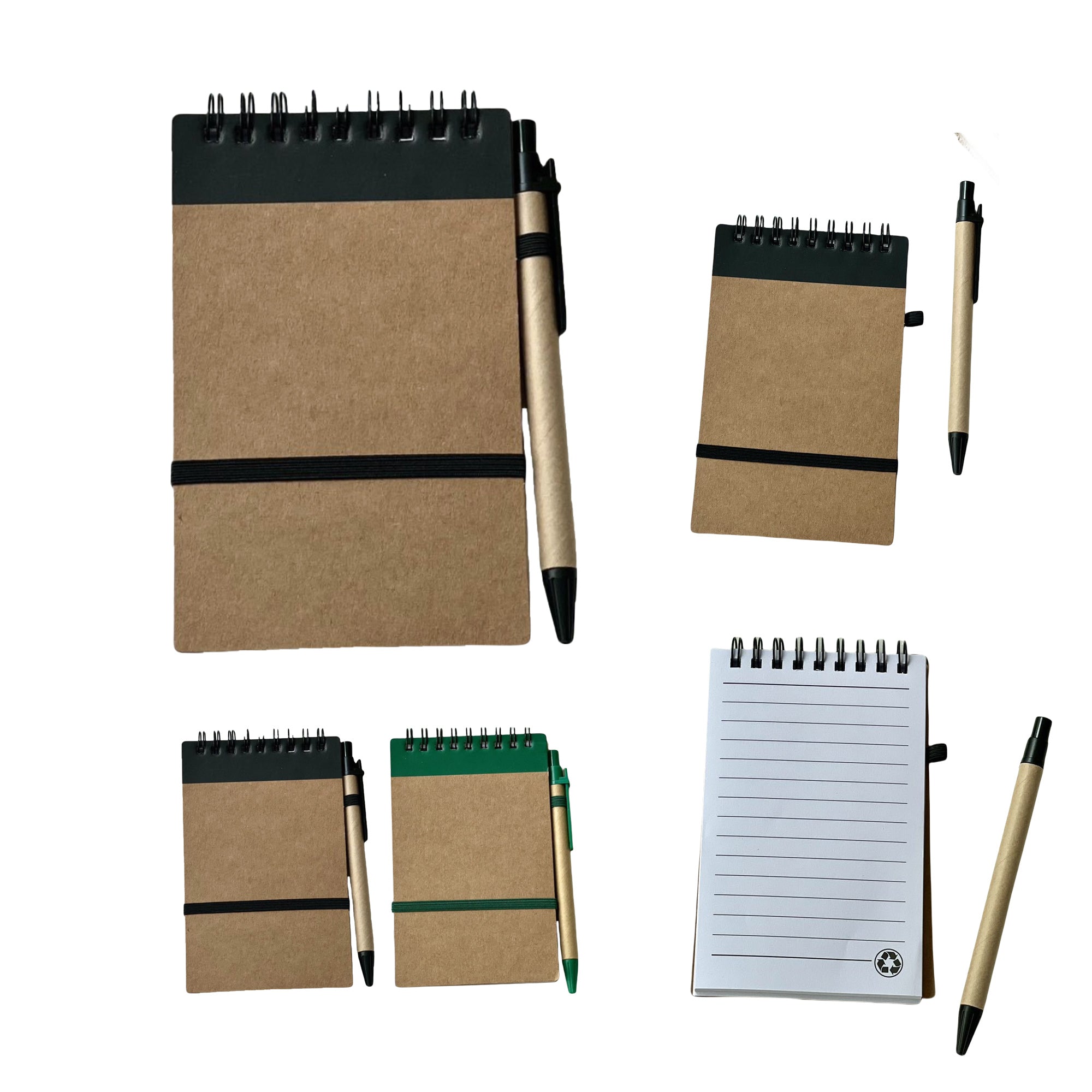 Vintage Kraft Coil Notebook with Pen