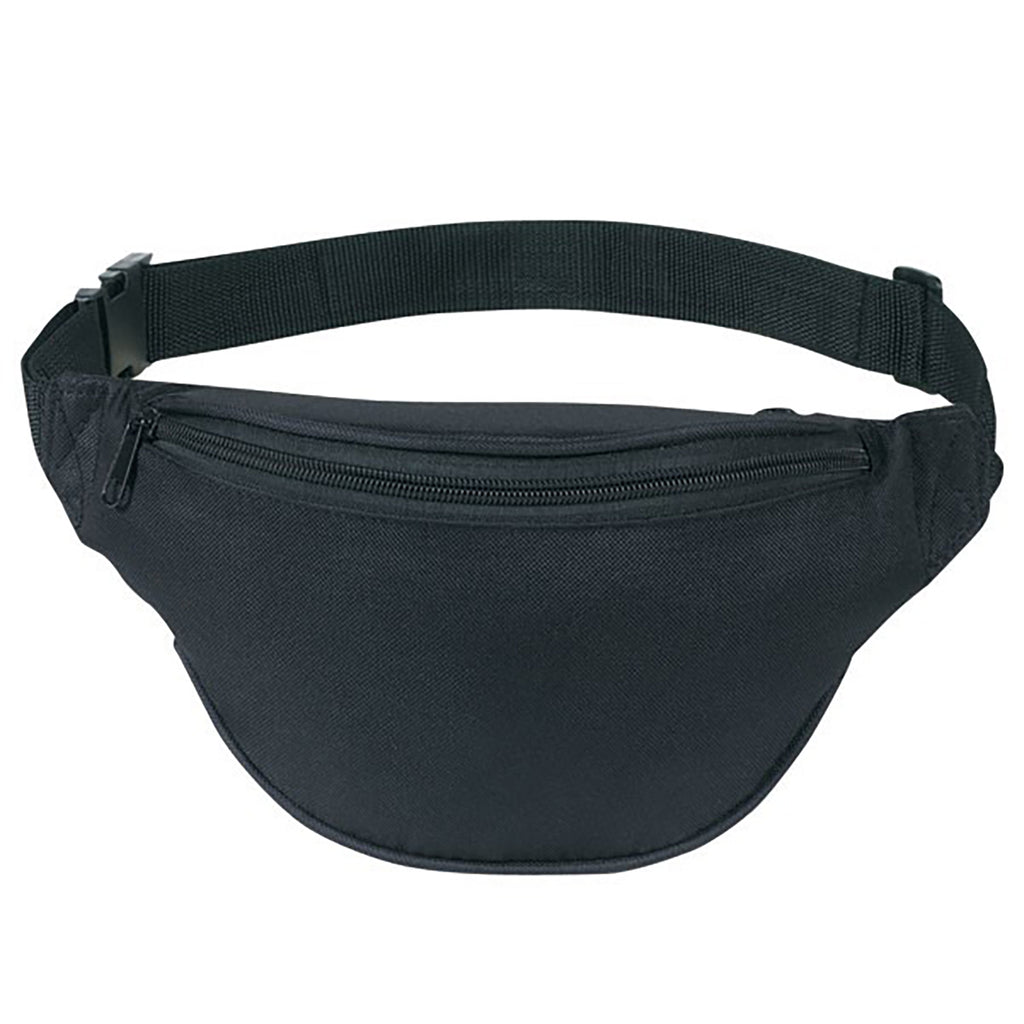 Reinforced 2 Zipper Canvas Crossbody Fanny Pack