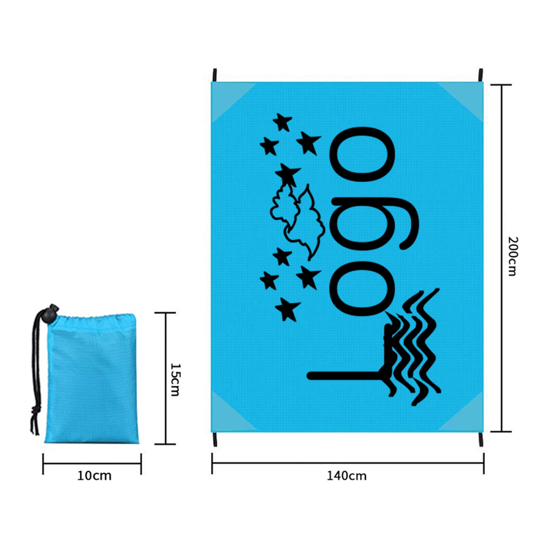 Customizable Pattern Picnic Mat Blanket With Packing