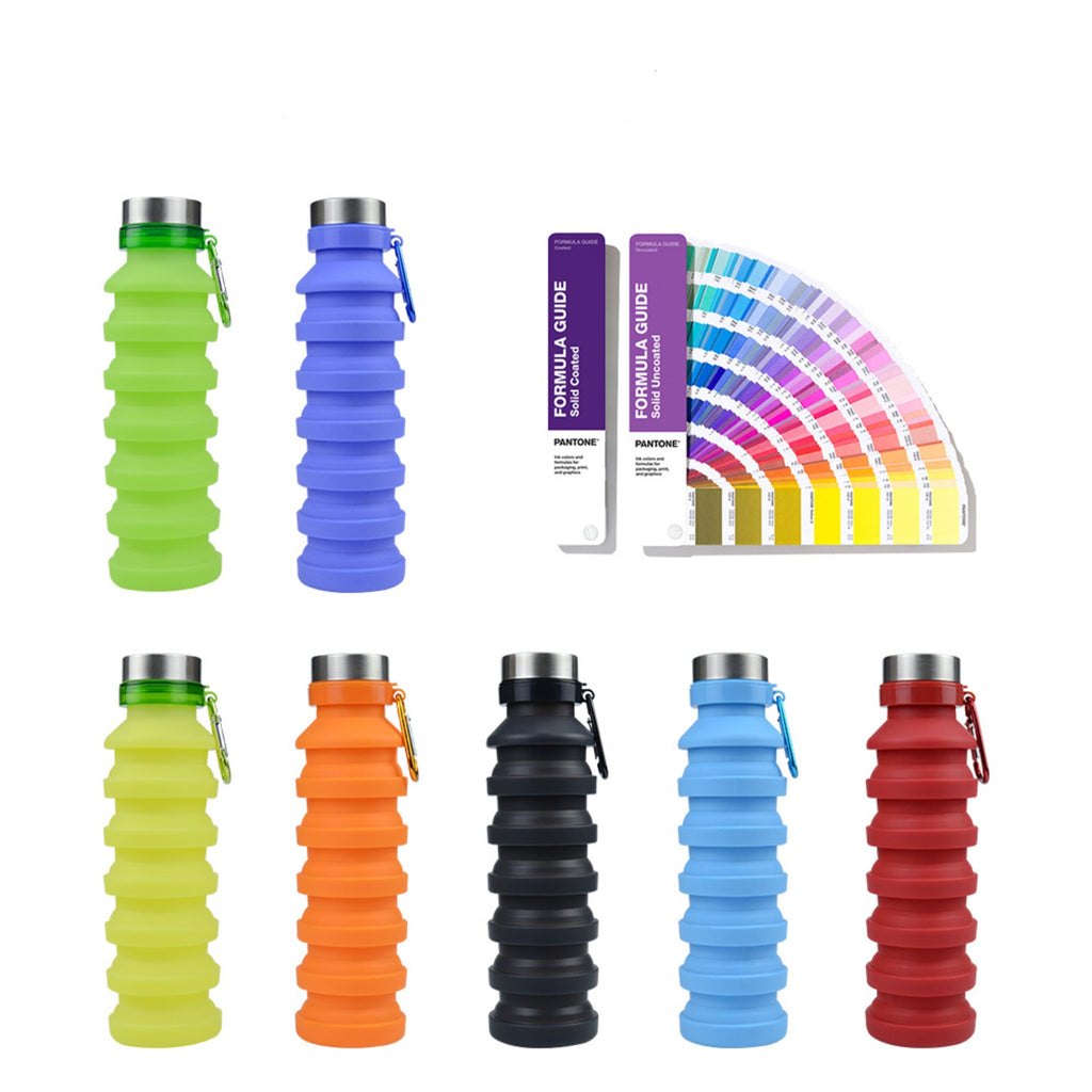 19 Oz. Outdoor Foldable Silicone Telescopic Water Bottle