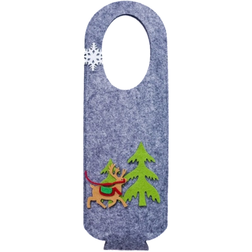 Christmas Felt Wine Bag