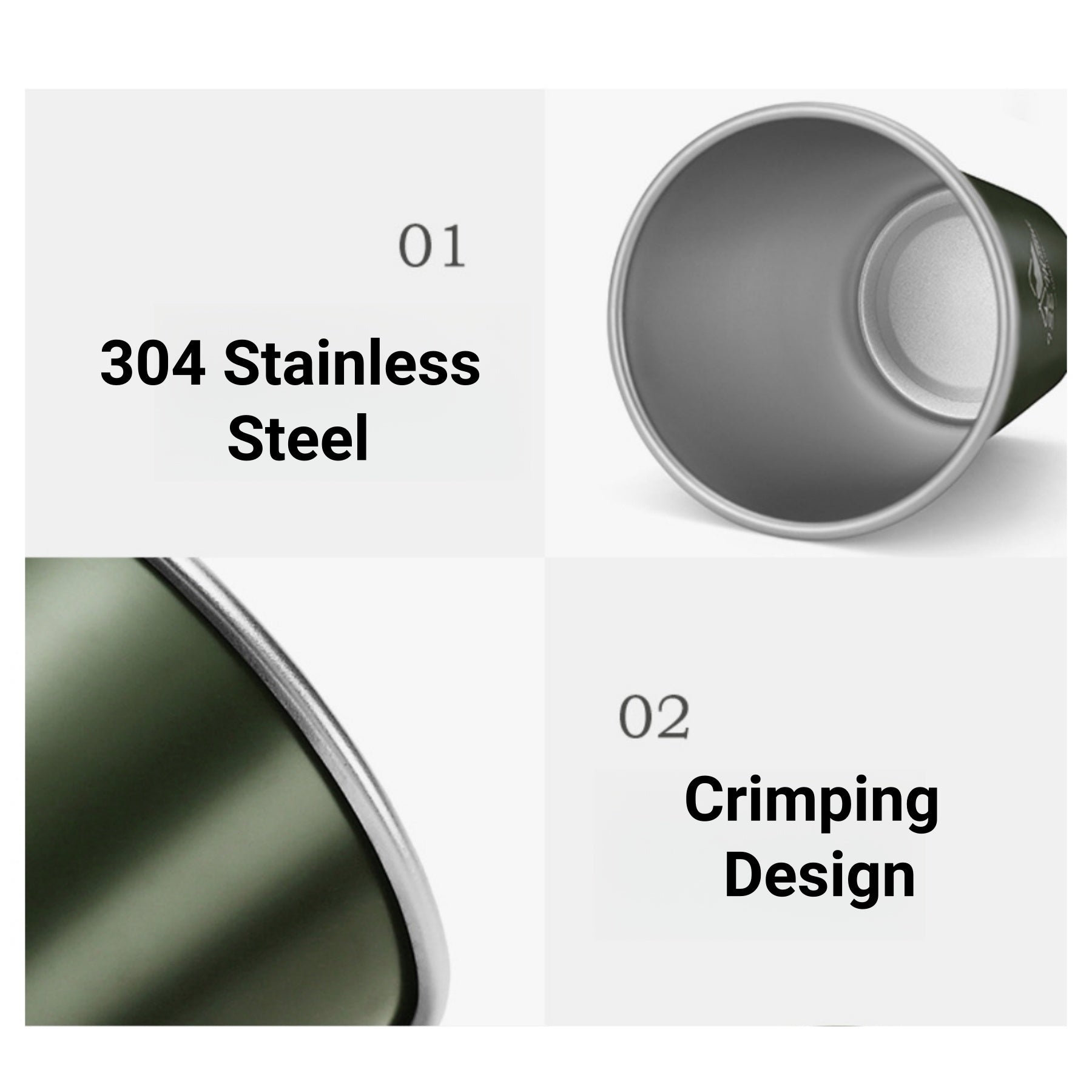 Outdoor 304 Stainless Steel Water Cup
