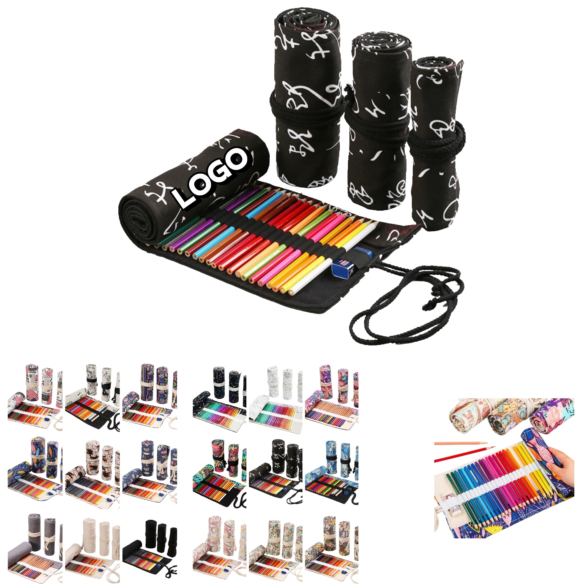 Natural Canvas Roll Large Artist Sketch Tools
