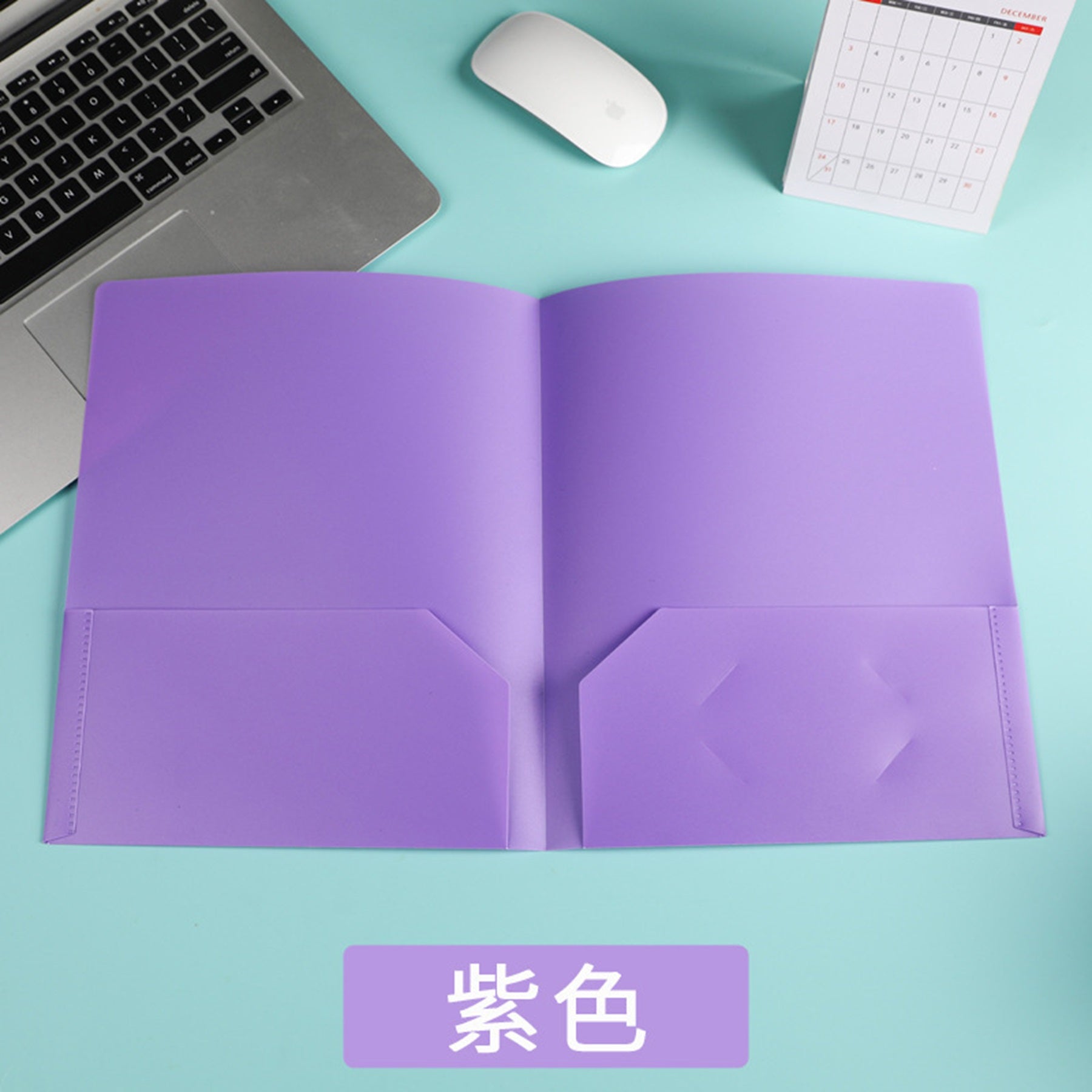 Color Pp Office Study Storage Double Slip Pocket Folders