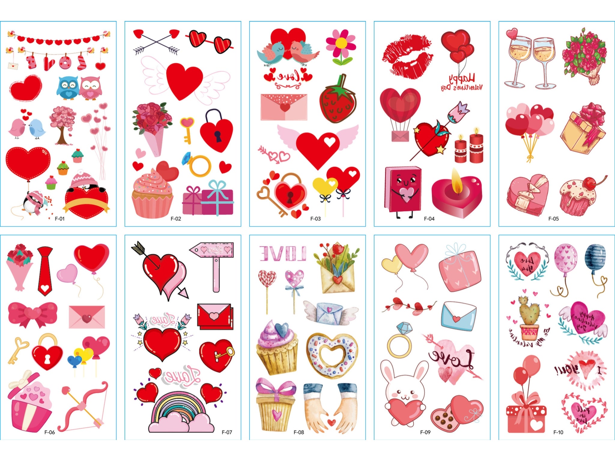 Diverse Themes Temporary Tattoo Stickers