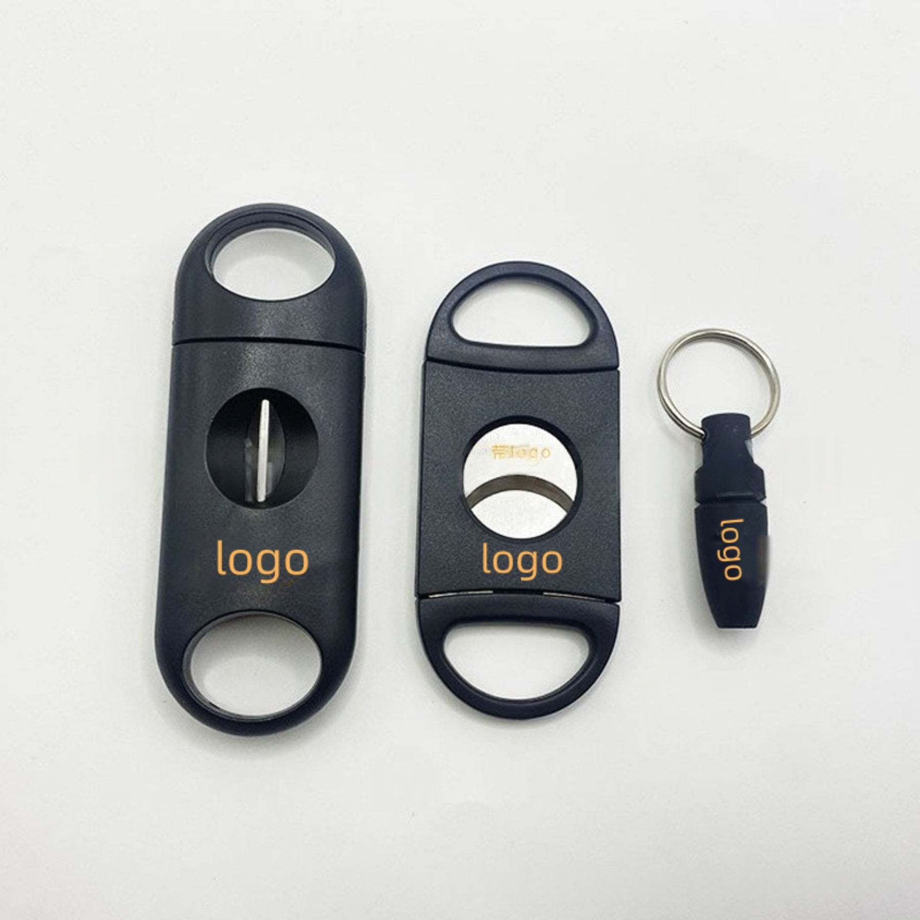 3 Pieces Portable Guillotine Cigar Cutter Set