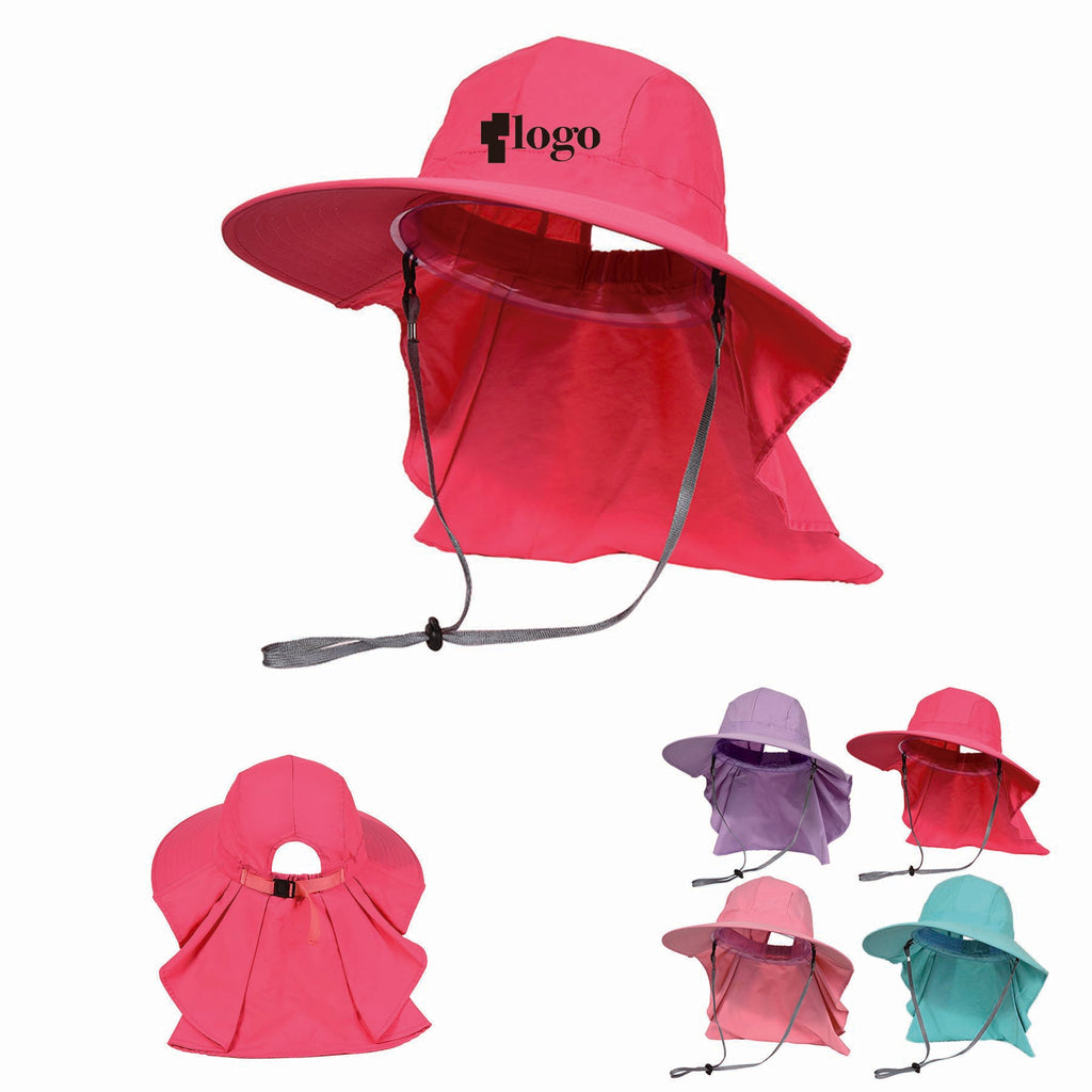 Women Neck Flap Fishing Safari Cap