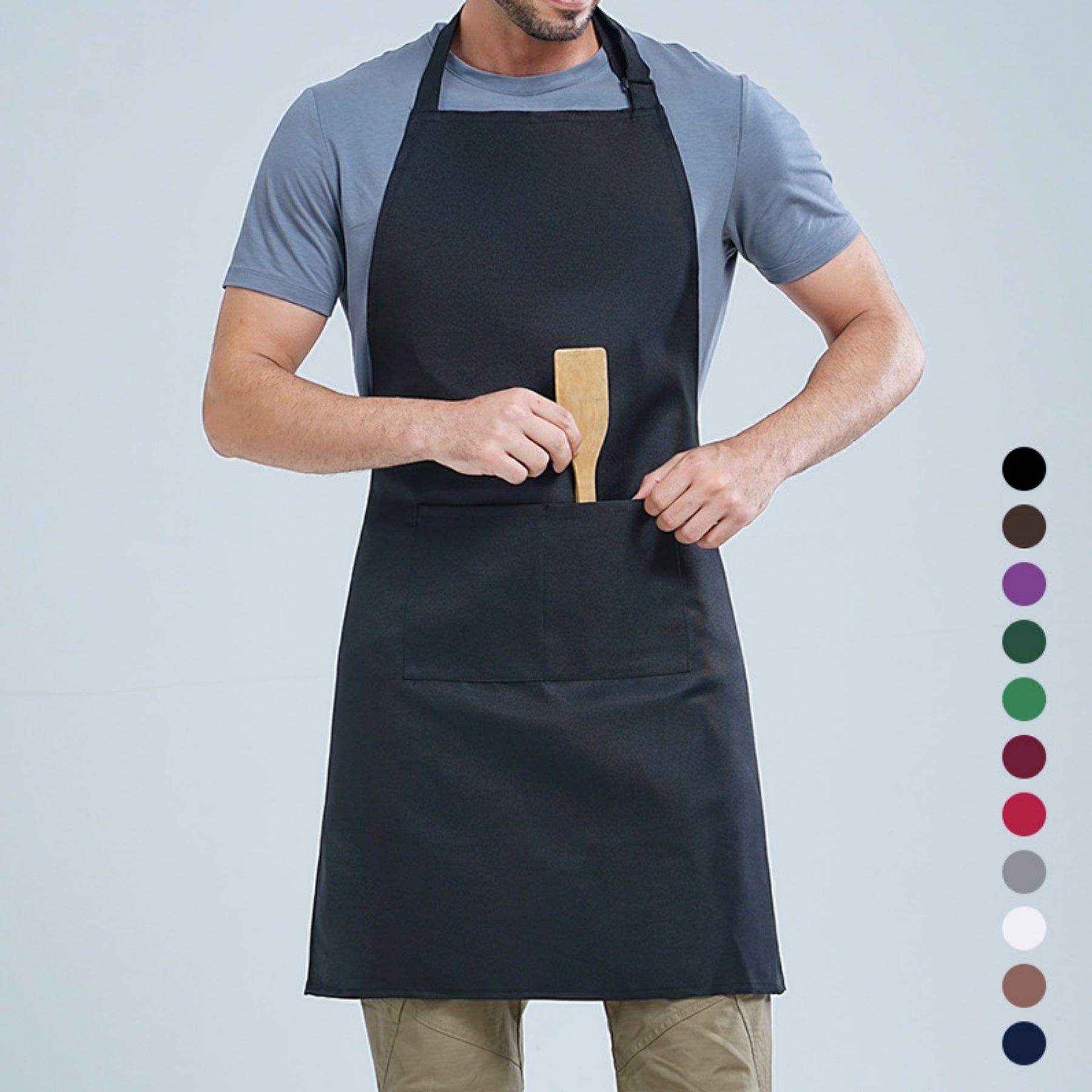 Waterproof Solid Color Sleeveless Apron
