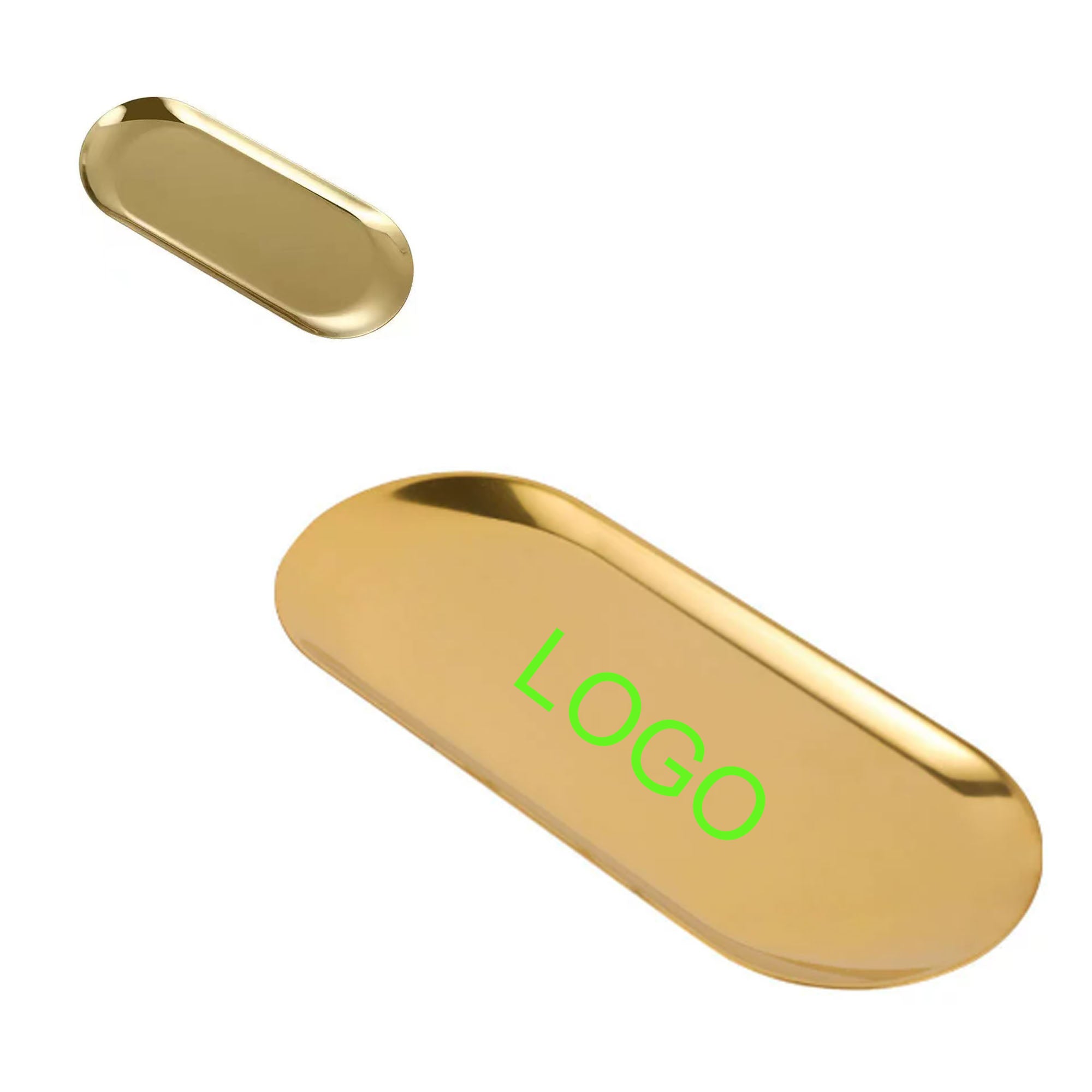 Gold 210 Stainless Steel Oval Plate Oval Tray